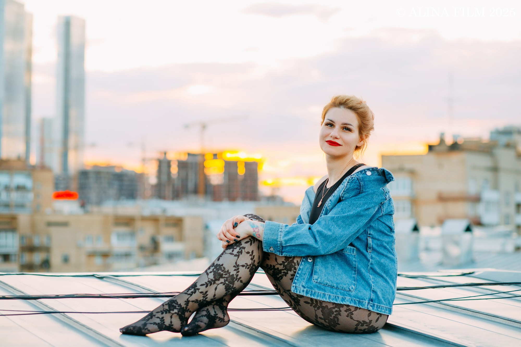 Фотосессия на крыше в Москве. Фотограф в Санкт-Петербурге Alina Film