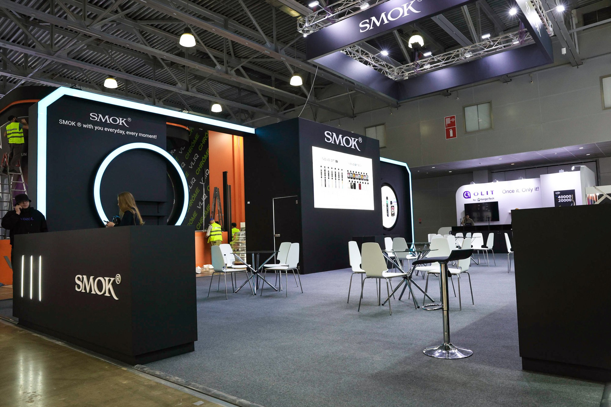 Застройка Vape Club Show. Фотограф Дарья Попова