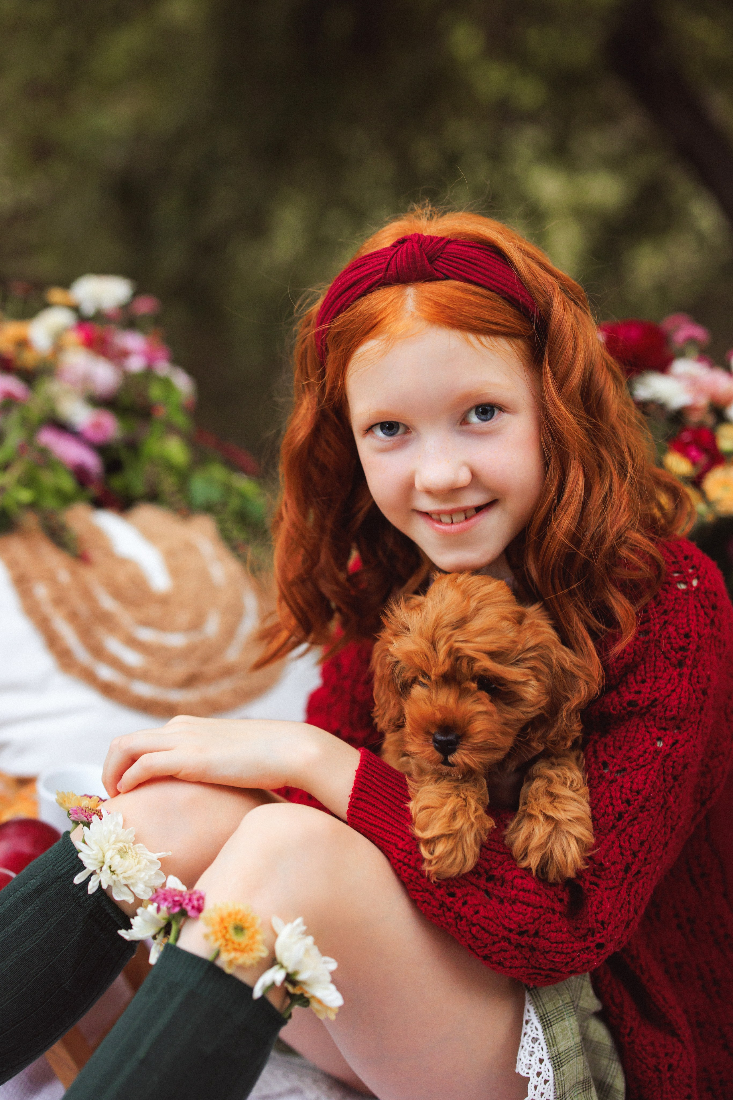 Фотосессия «Пикник», Хризантемы и Яблоки. Семейный и детский фотограф в Краснодаре Анна Трашкова