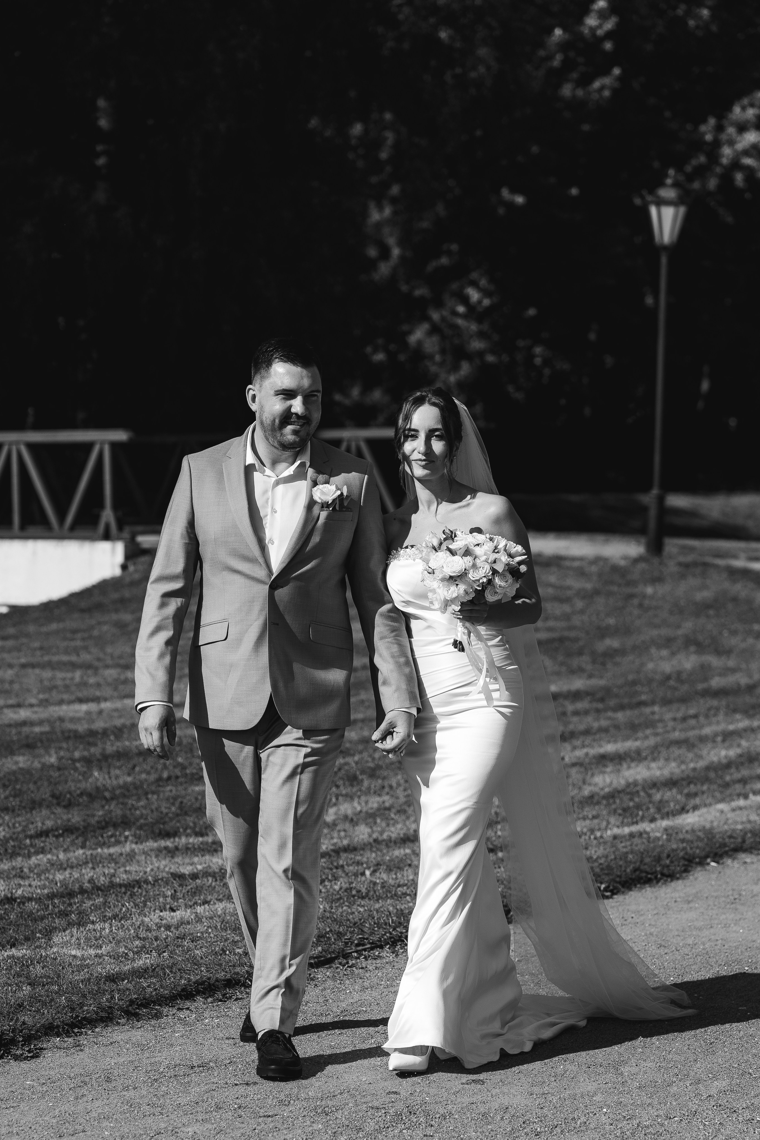 Свадебная фотосессия в Москве, парк Кусково. Свадебный фотограф в Москве Анна Полушина