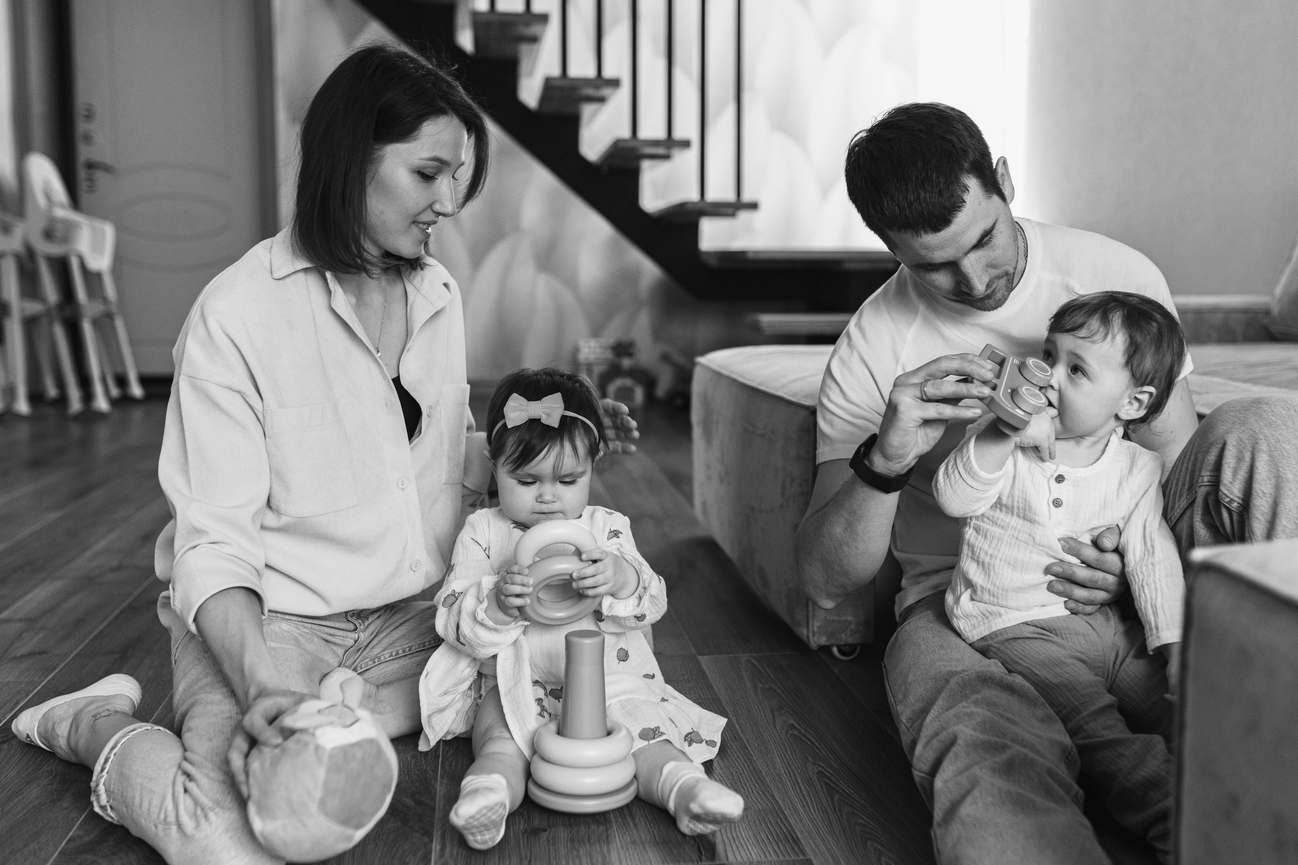 Домашняя семейная фотосессия. Семейный и детский фотограф в Рязани Васюгова Мария