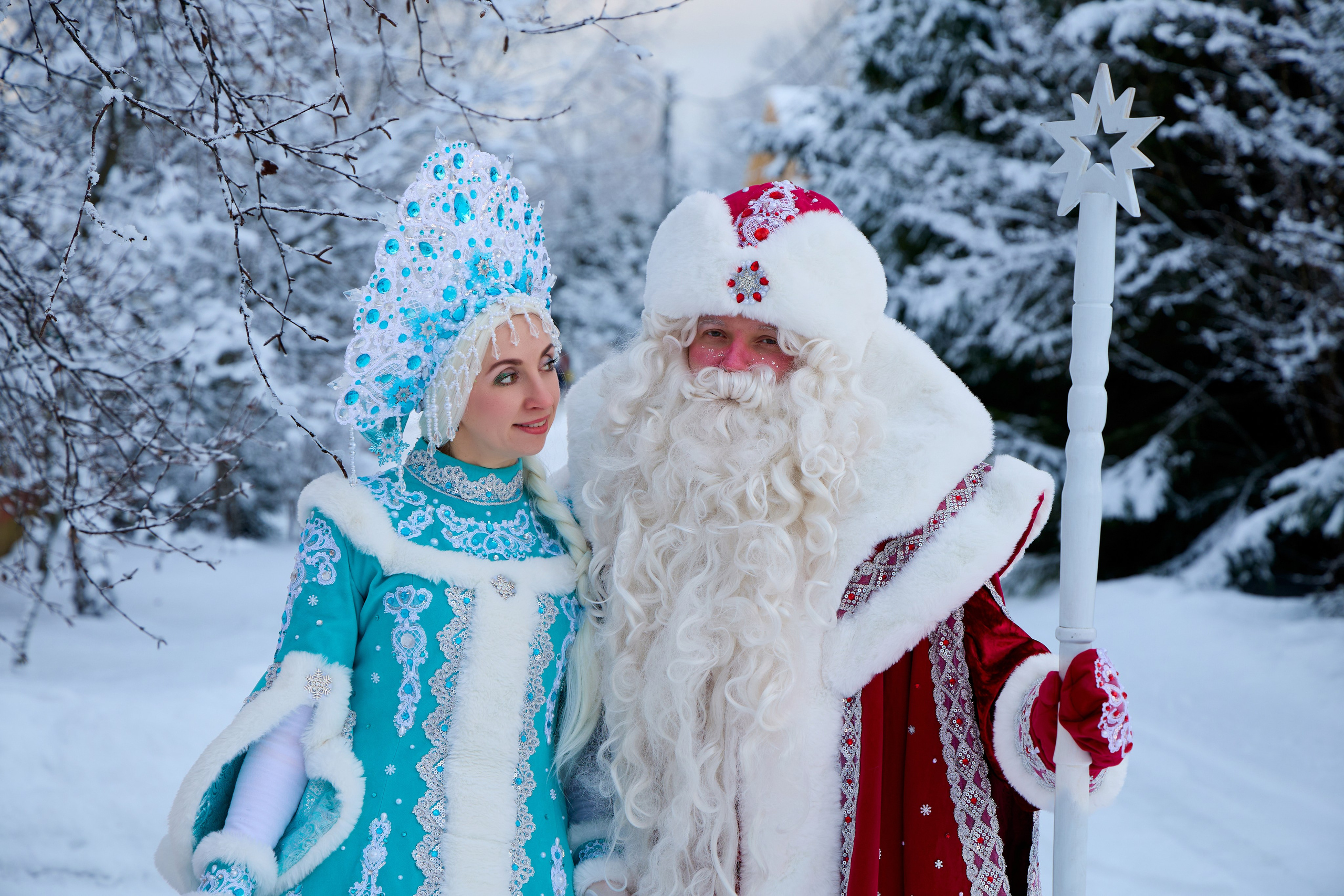 Дед Мороз и Снегурочка. Свадебный фотограф Москва и Московская область Борисов Сергей
