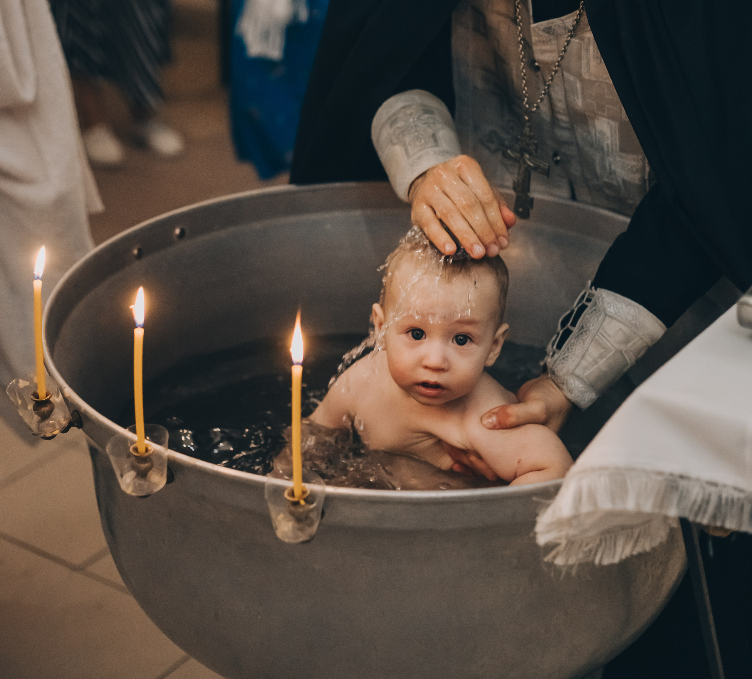 Съемка таинства крещения в Тихорецке. Свадебный и семейный фотограф в Краснодарском крае Мария Данилкина