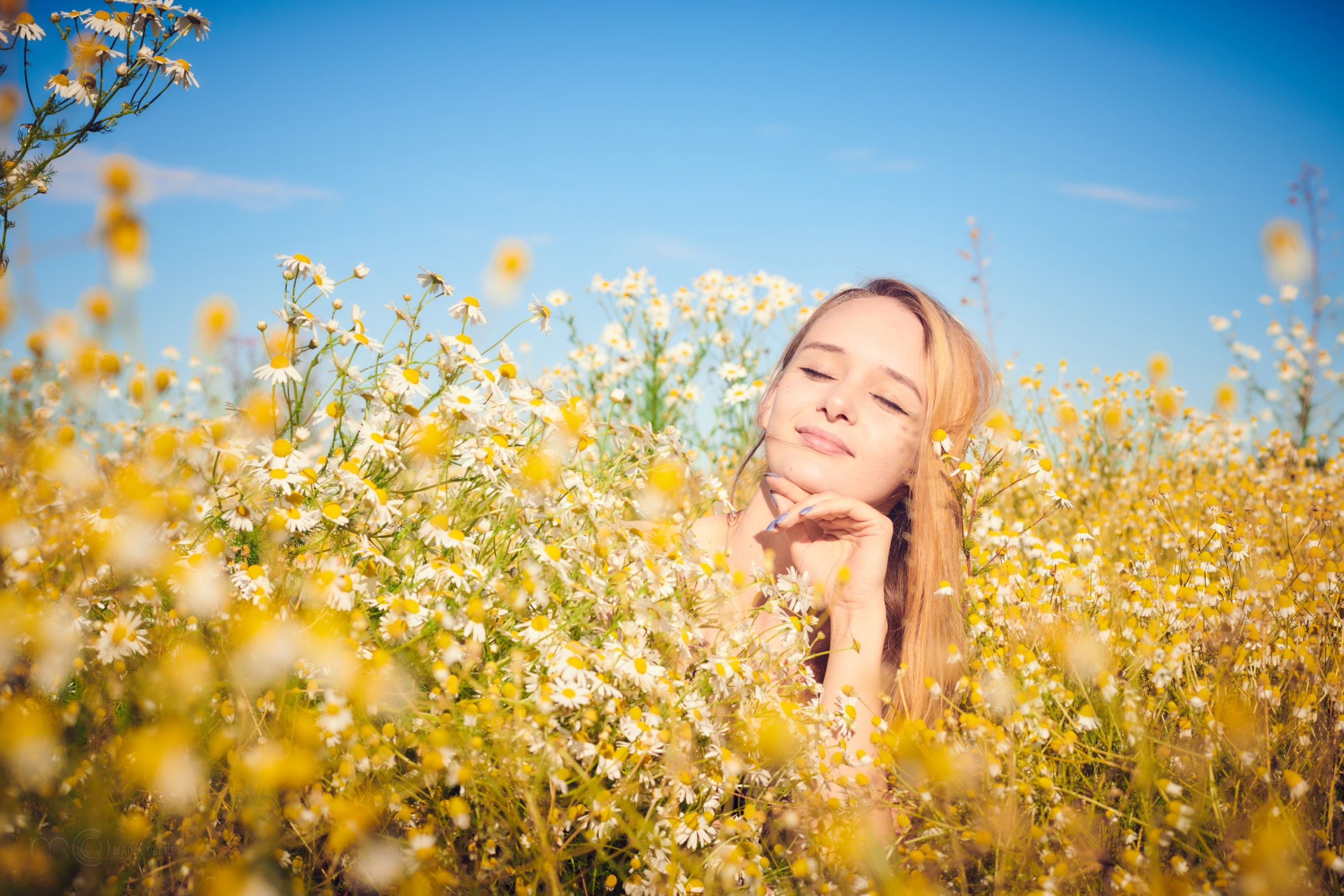 В ромашках. Фотограф Мария Оленева