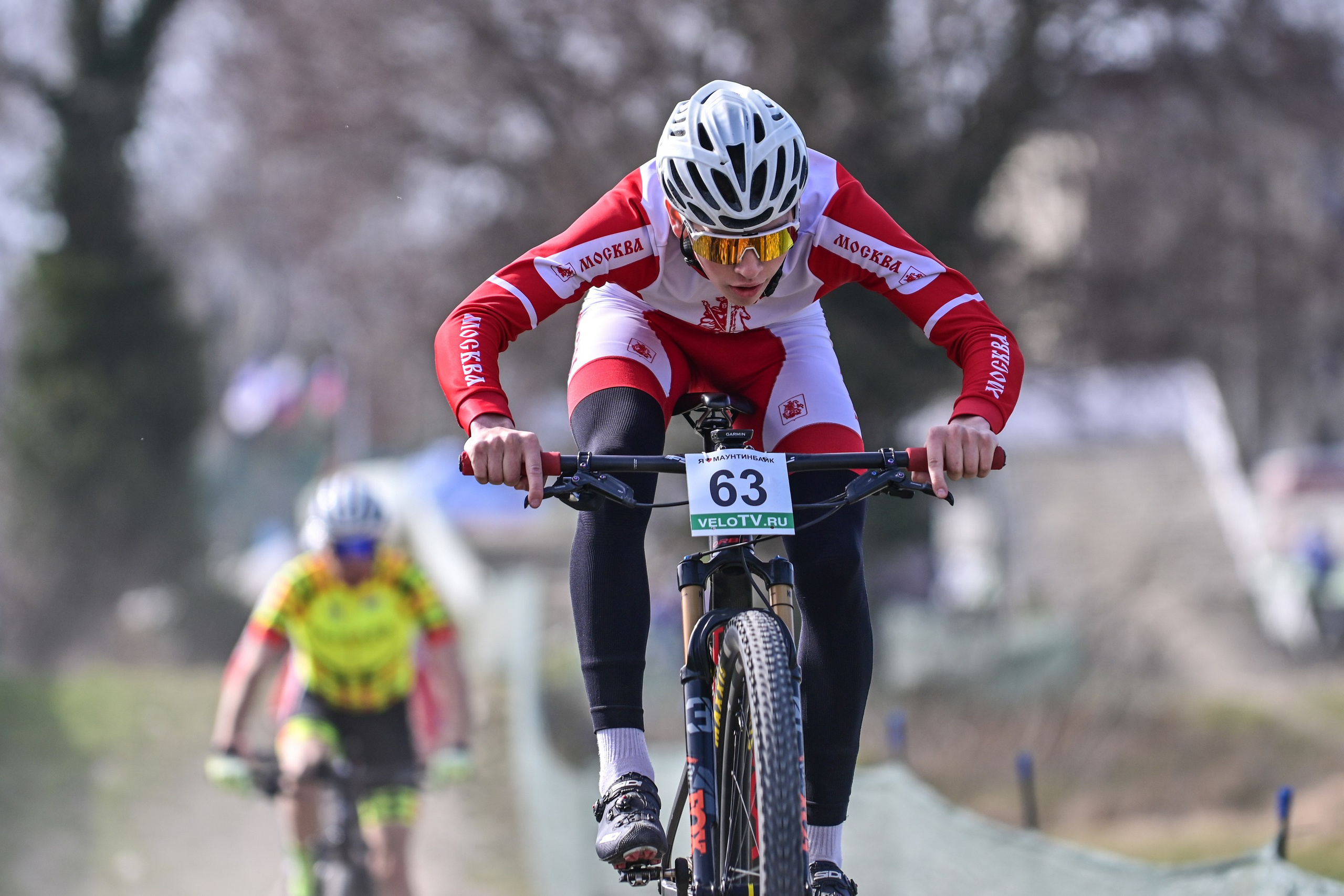 Маунтинбайк, кросс-кантри в Архипо-Осиповке 16 марта 2025. Спортивный фотограф, фотожурналист Павел Ларькин
