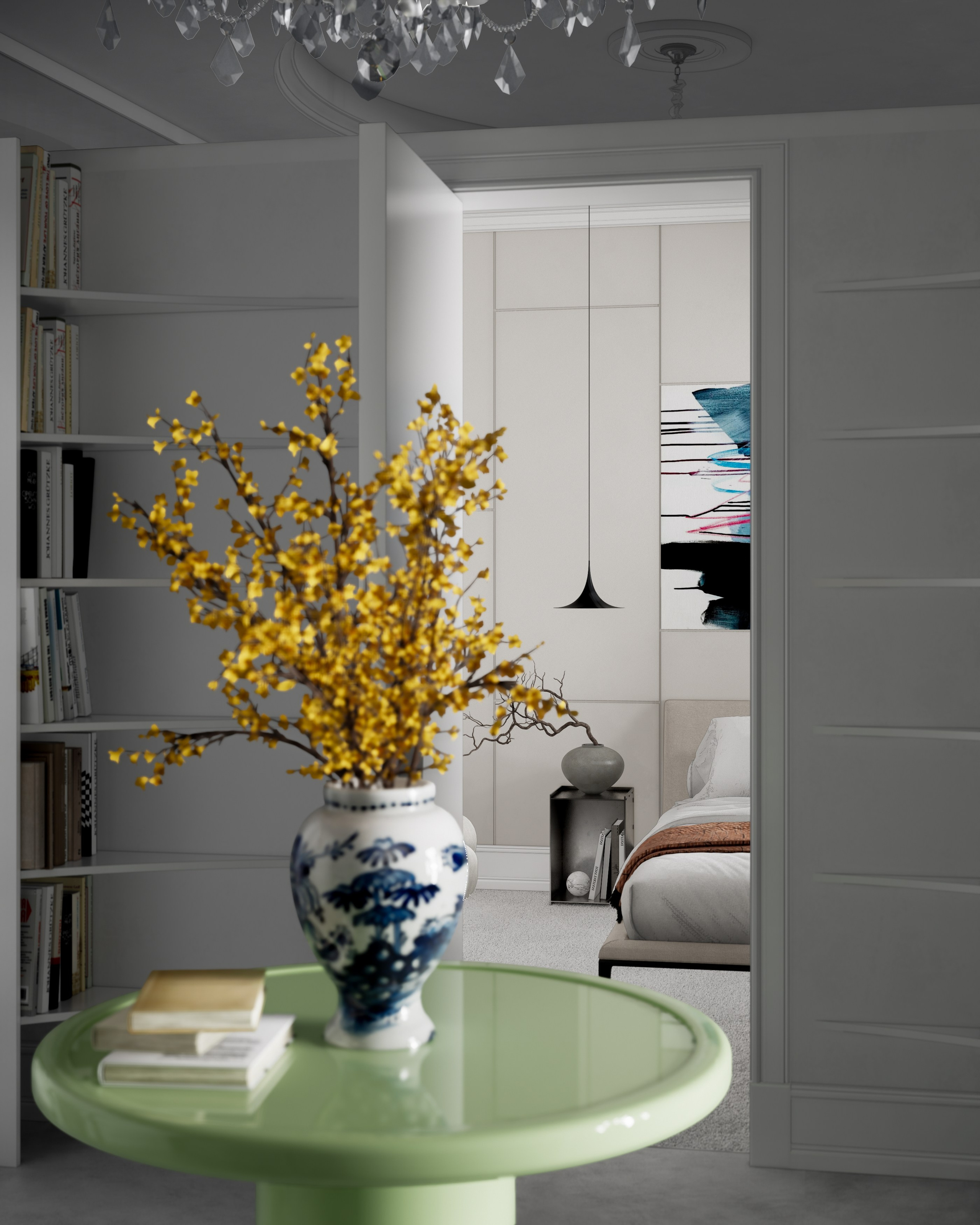 Квартира для деятелей искусств в Санкт-Петербурге, 2023 год, 98 м.кв. BYPRITCHINA | студия дизайна интерьера г. Москва