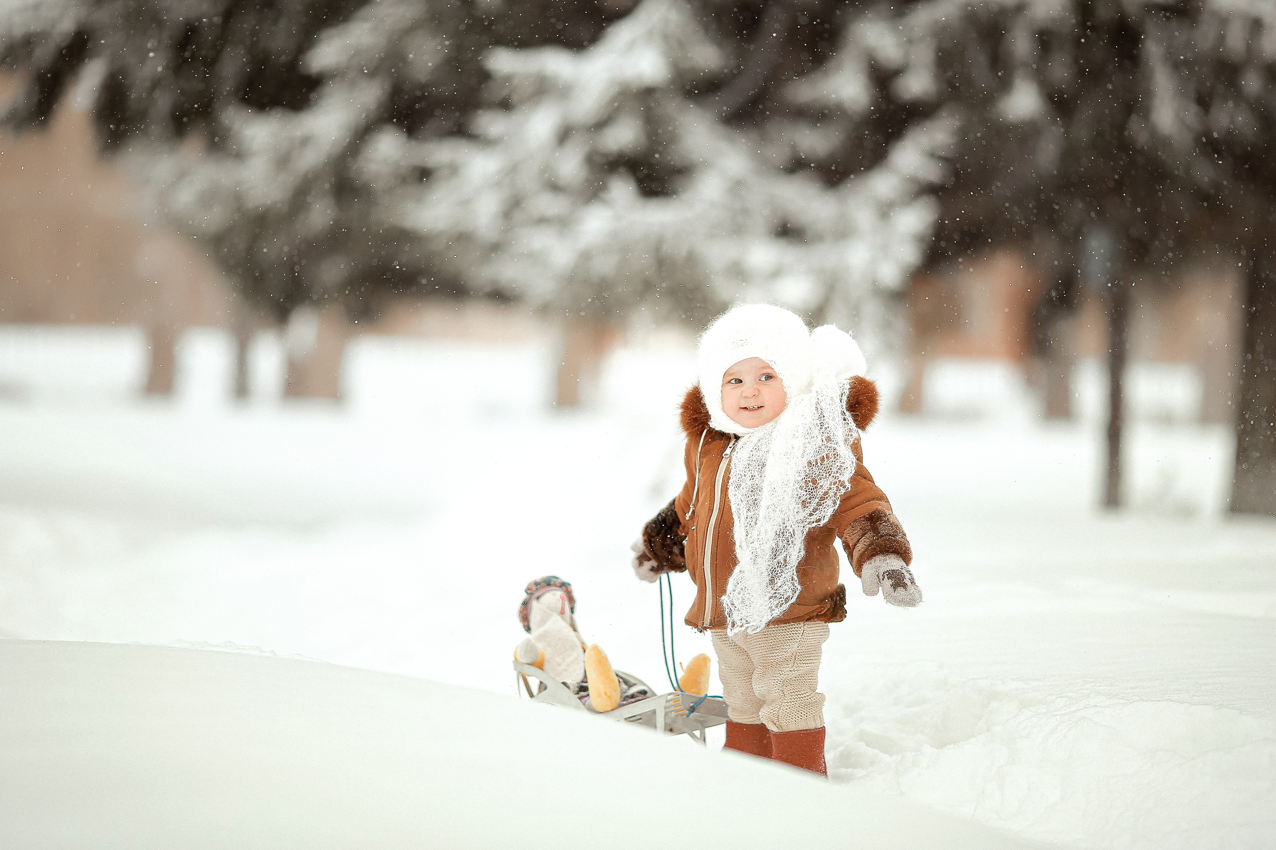 Белоснежная зима. Семейный фотограф в Новосибирске Екатерина Сафронова