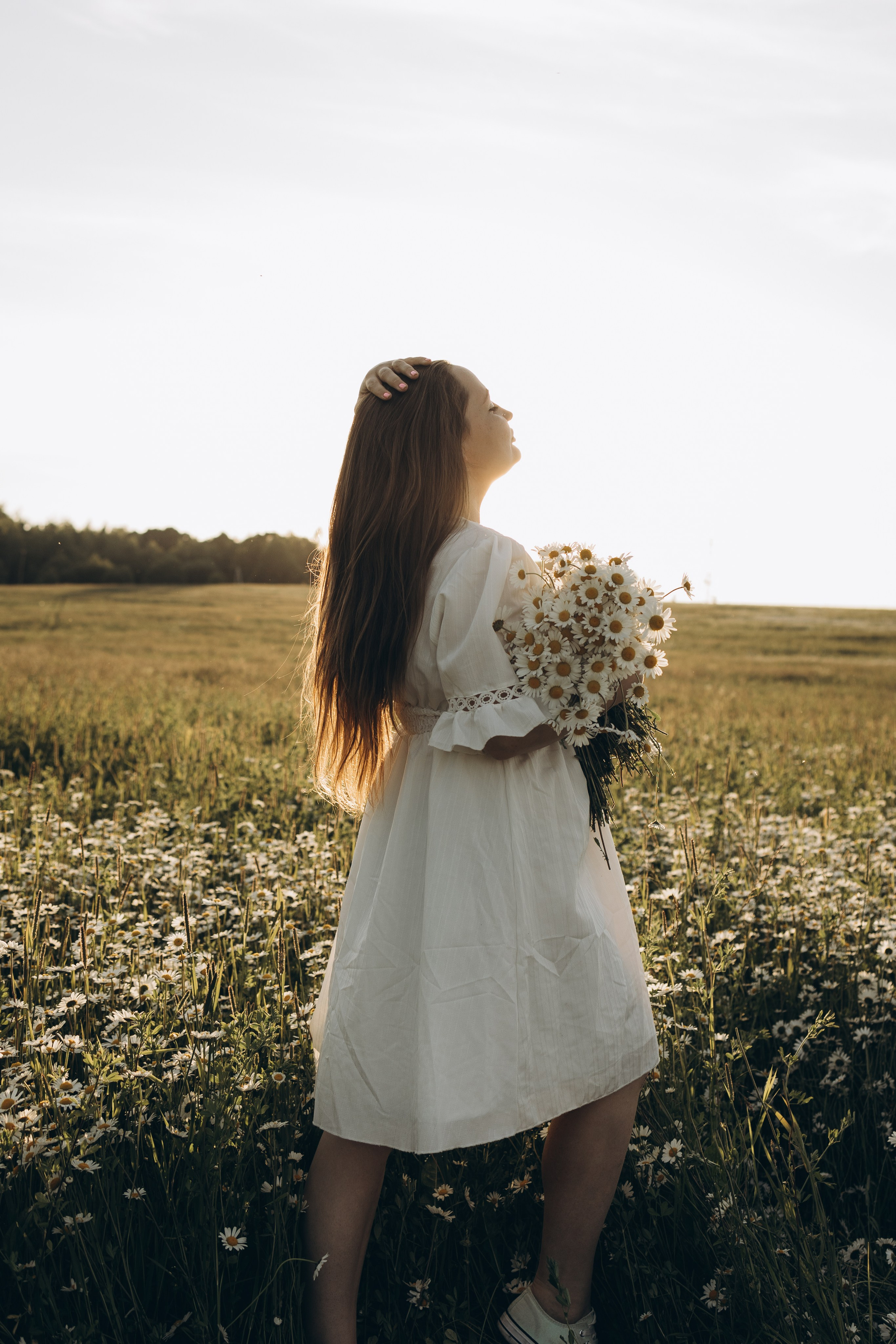 Маша и ромашки. Семейный фотограф в Москве Виктория Ястребинская