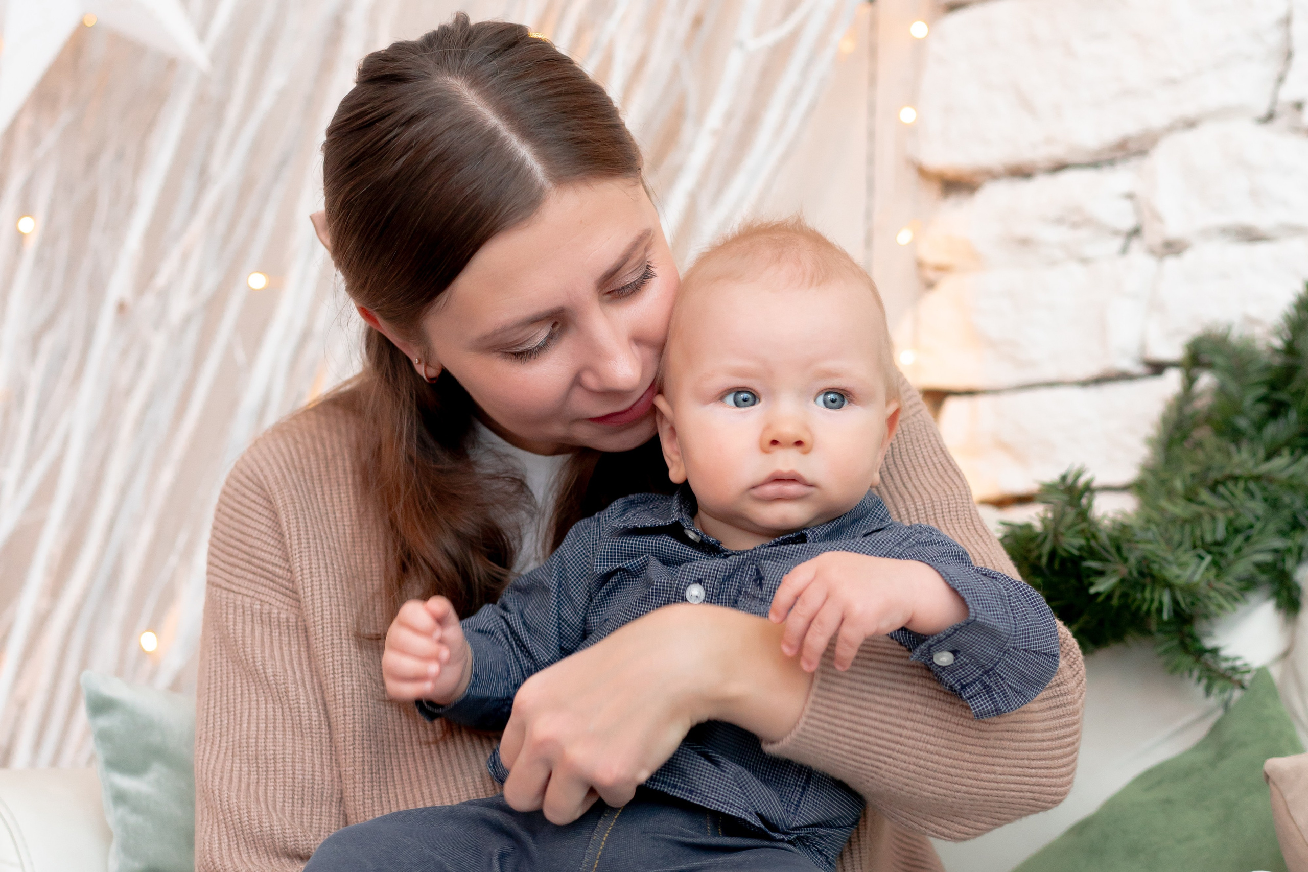 Новогодняя семейная фотосессия. Детская, семейная фотостудия в Санкт-Петербурге