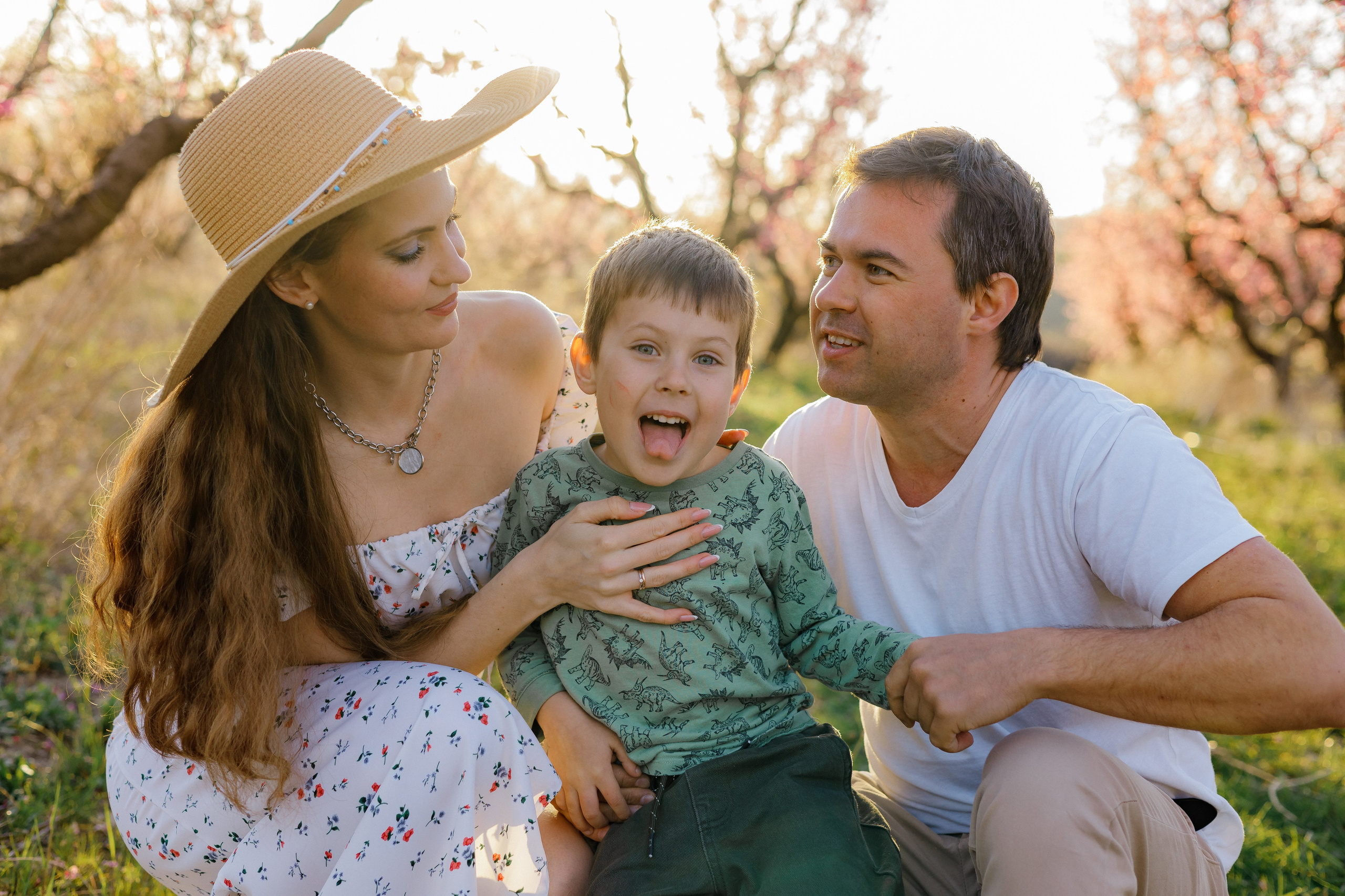 Закат в персиковом саду