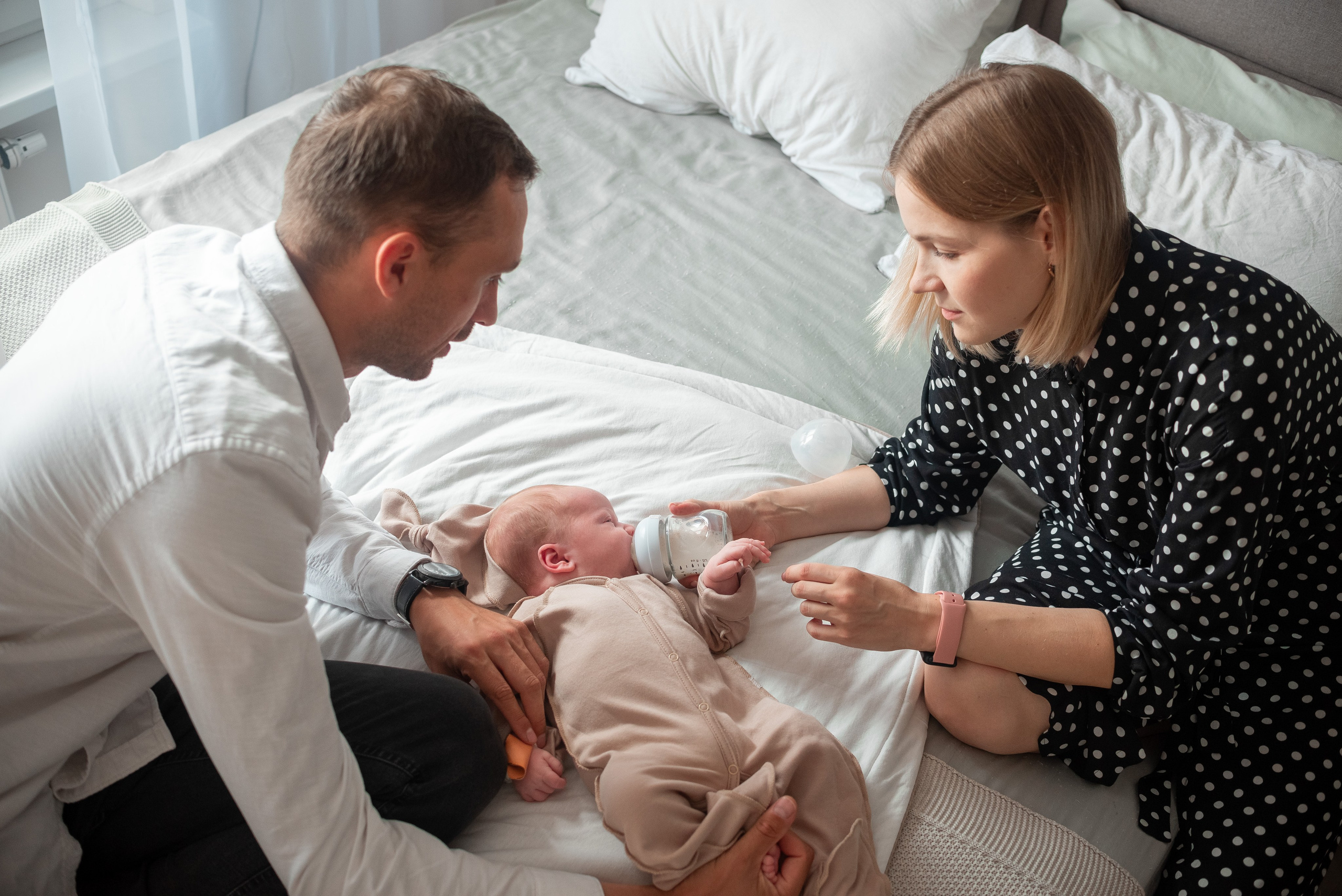 Выписка Константина 2РД. Семейный фотограф на выписку из роддома и крещение Минск Настя Гришук