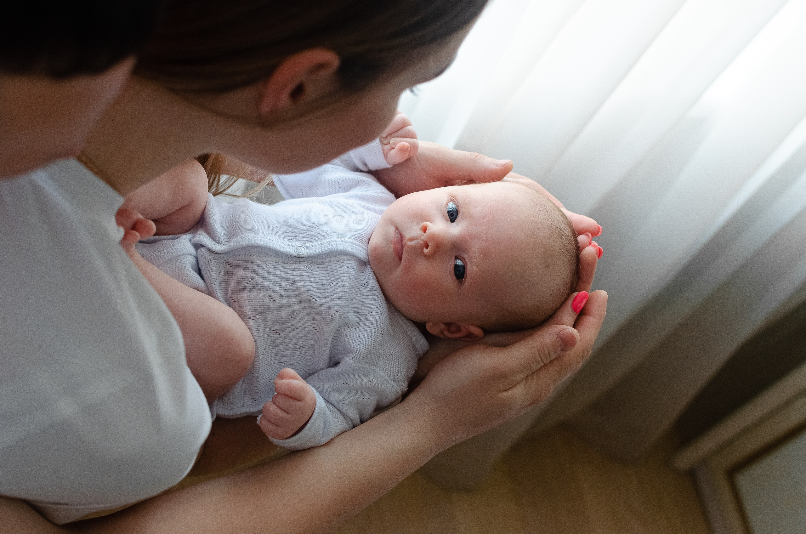 Маленькая Машенька. Семейный фотограф на выписку из роддома и крещение Минск Настя Гришук