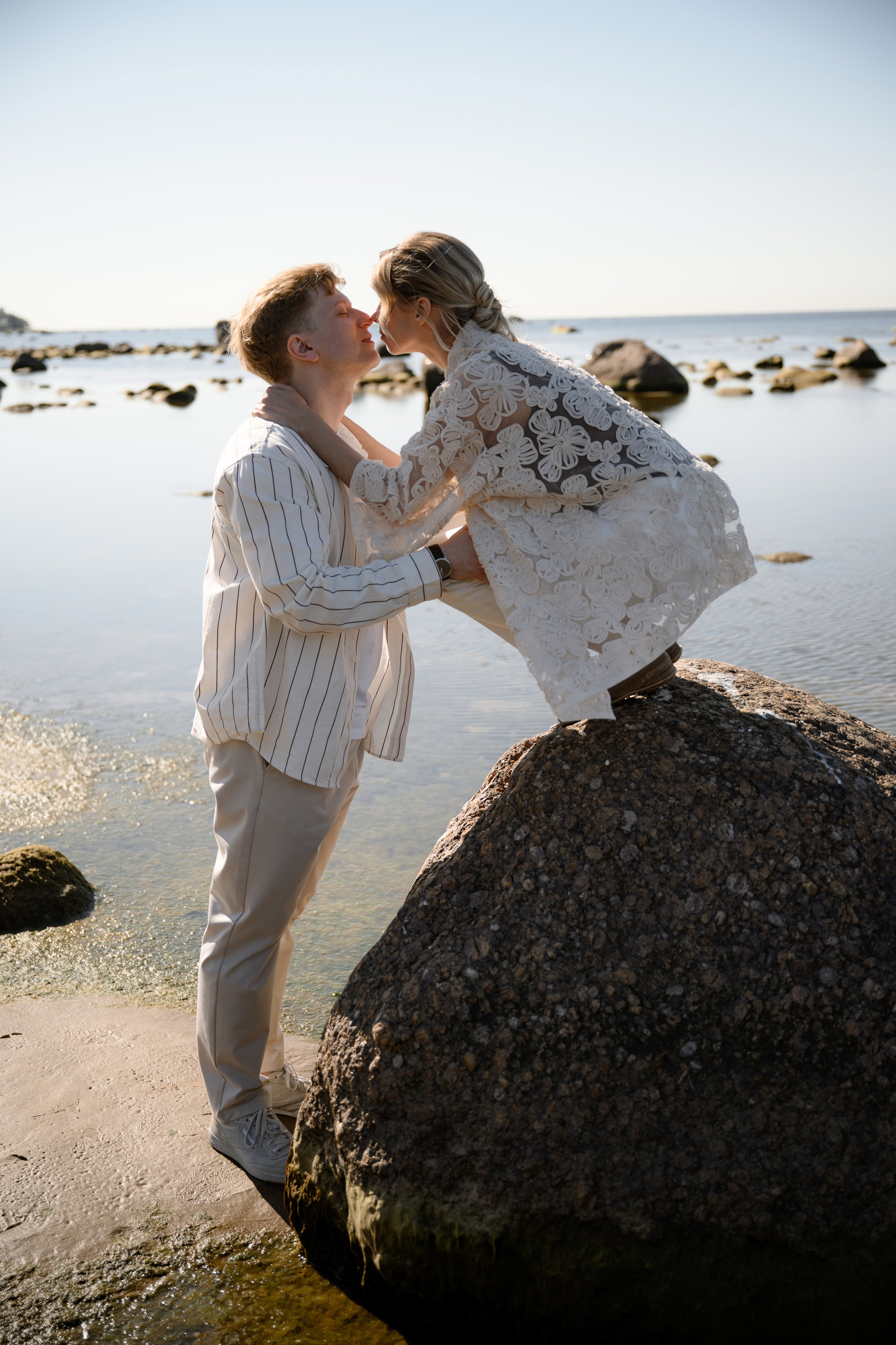 На берегу залива. Свадебный фотограф в Санкт-Петербурге, Москве, СПб Сергей Поддубный