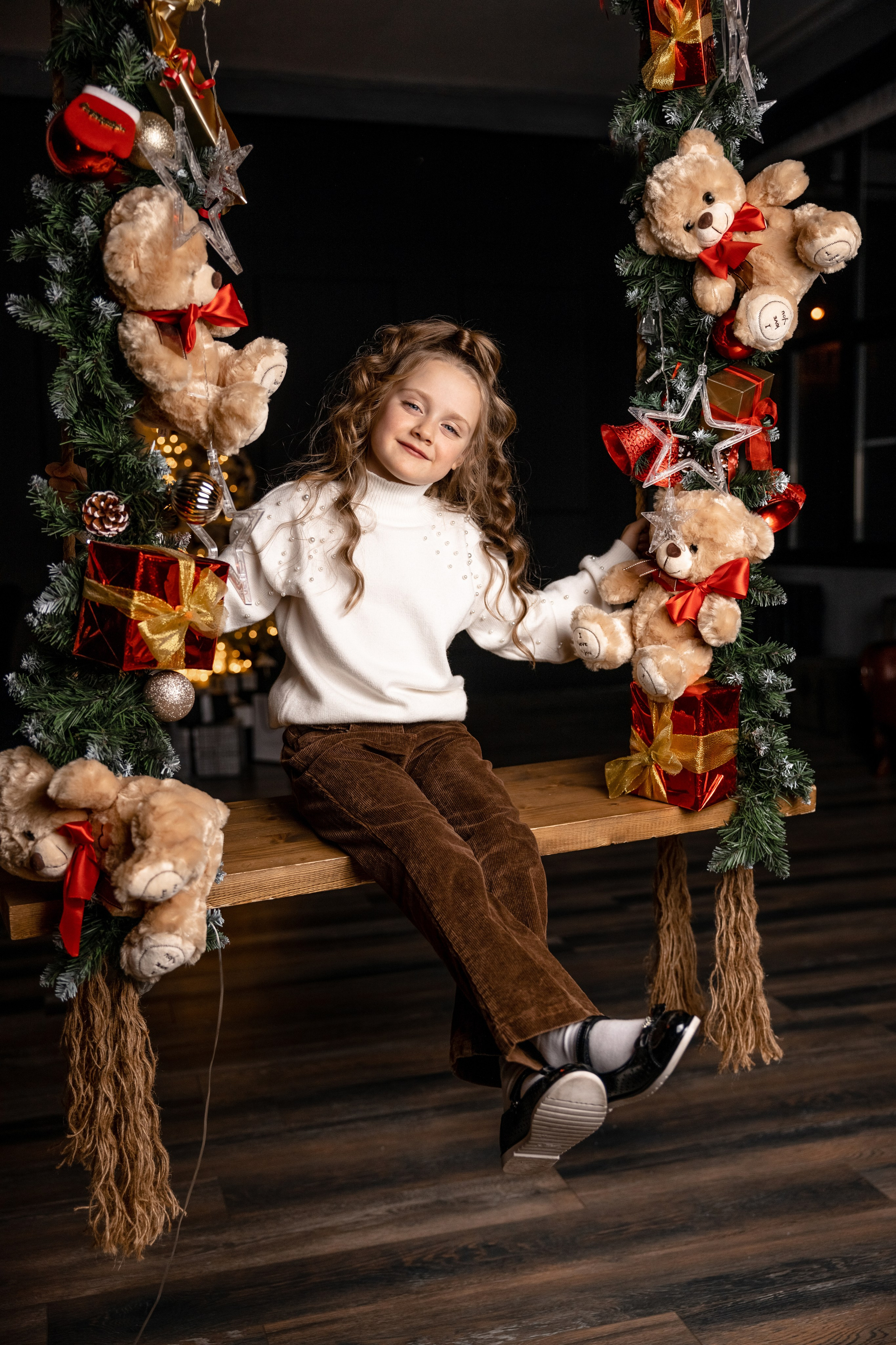 Алла с семьёй, новогодняя съёмка. Татьяна Мирзоян