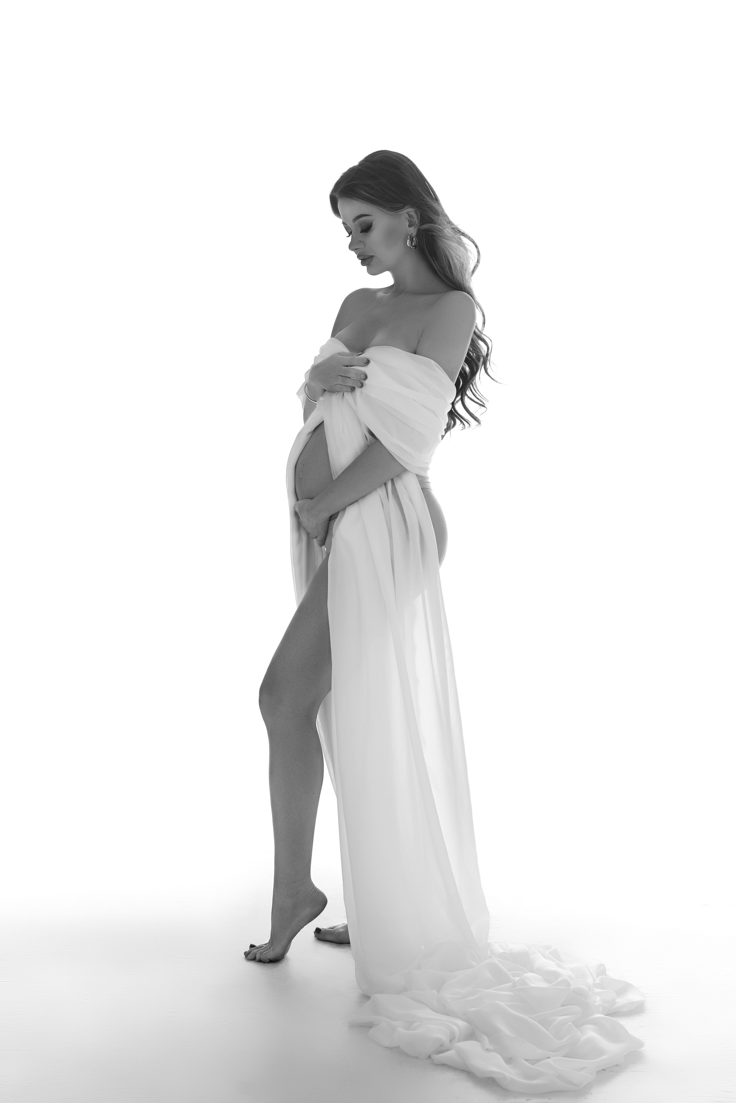 Красивая фотосессия беременности. Фотограф беременности и новорожденных в Рязани