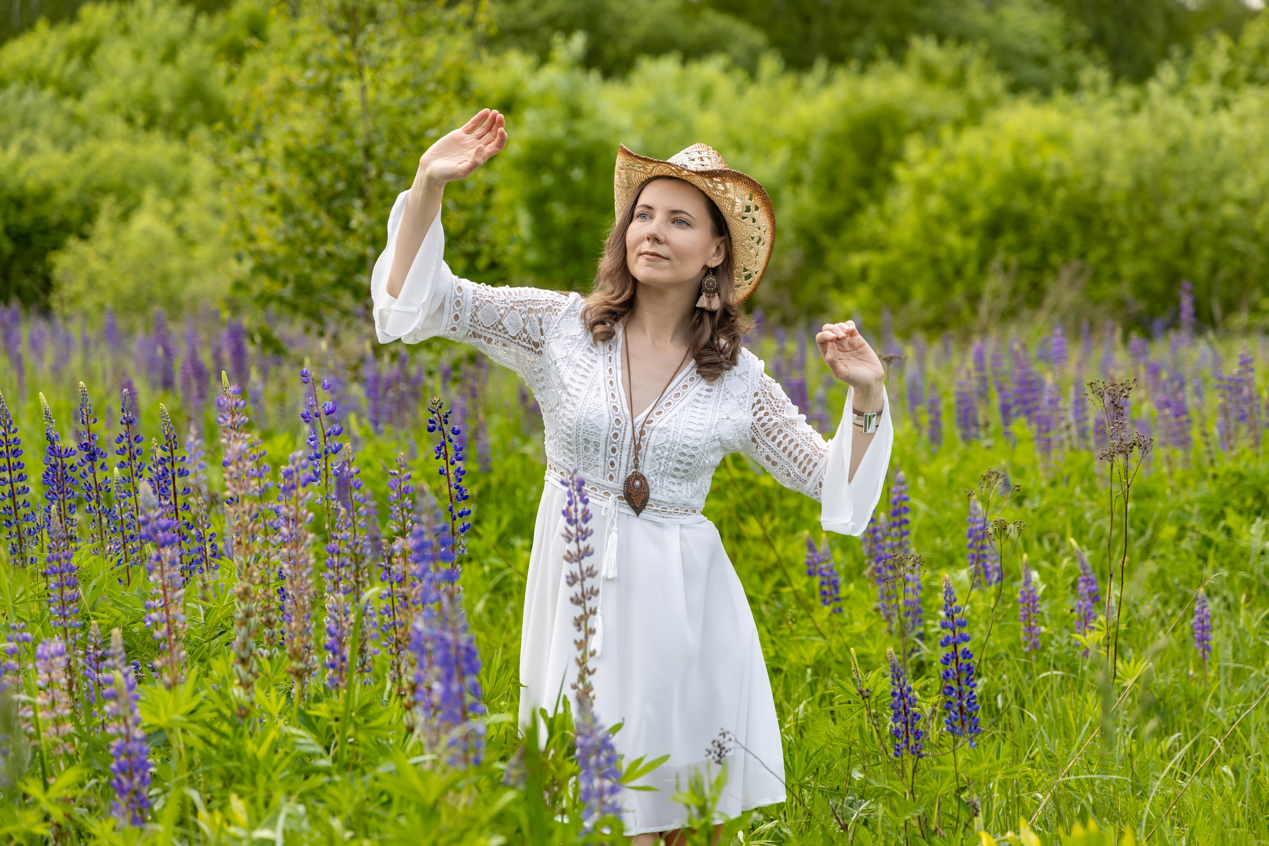 Фотосессия в люпинах. Репортажный, семейный и студийный фотограф в Москве Демин Алексей