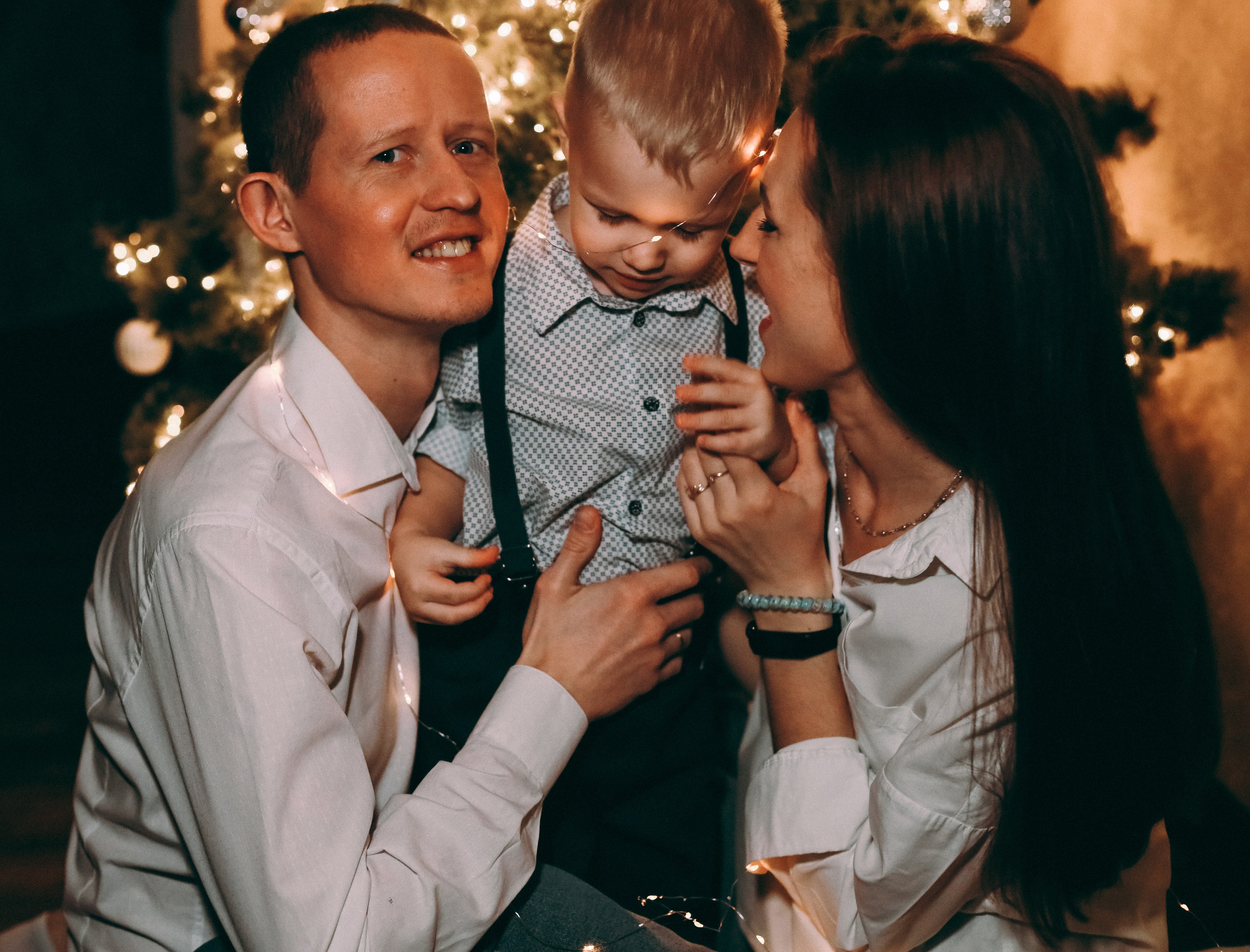 Семейная новогодняя фотосессия