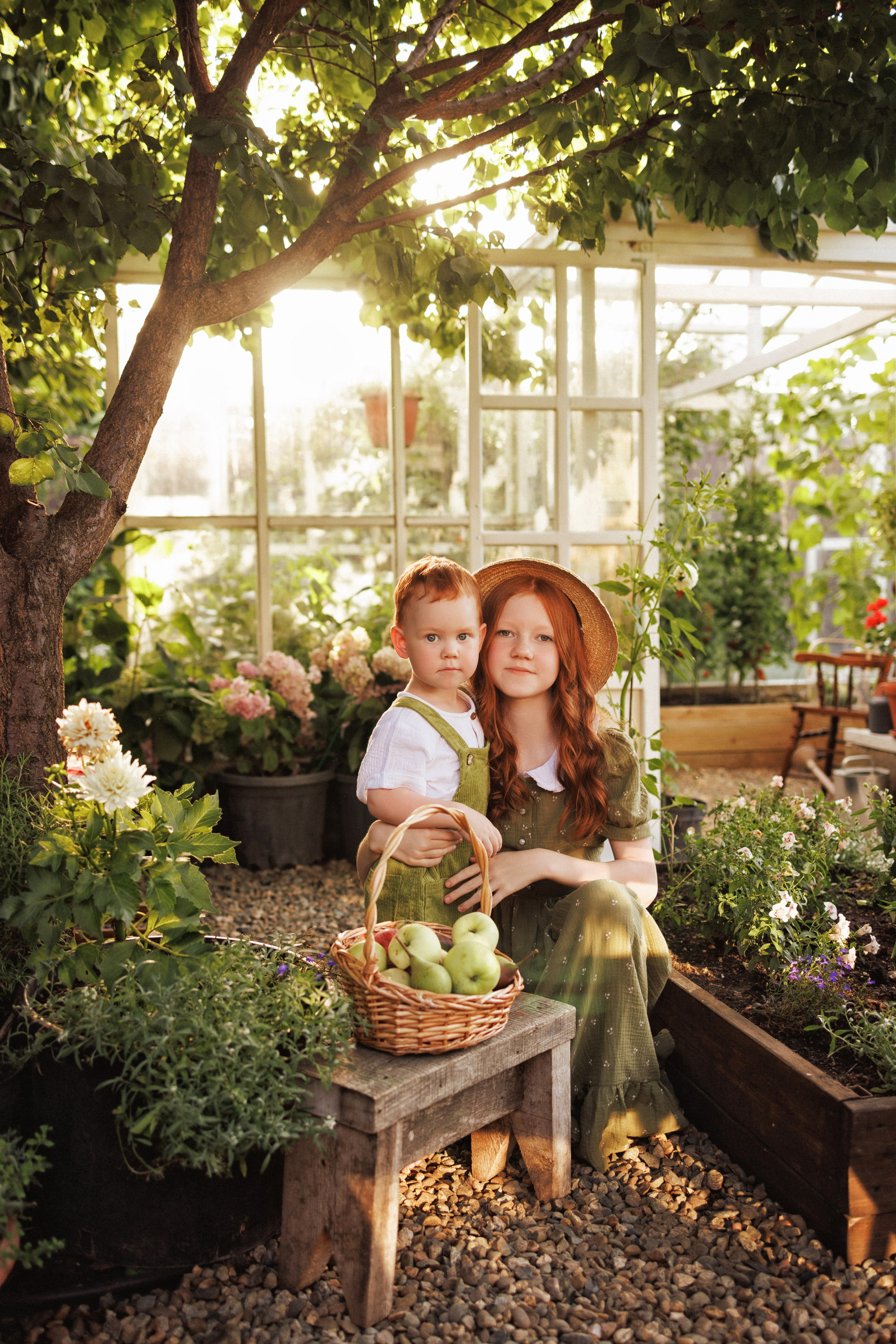 Семейная фотосессия в деревенском стиле, фотостудия «Теплица», город Краснодар. Семейный и детский фотограф в Краснодаре Анна Трашкова