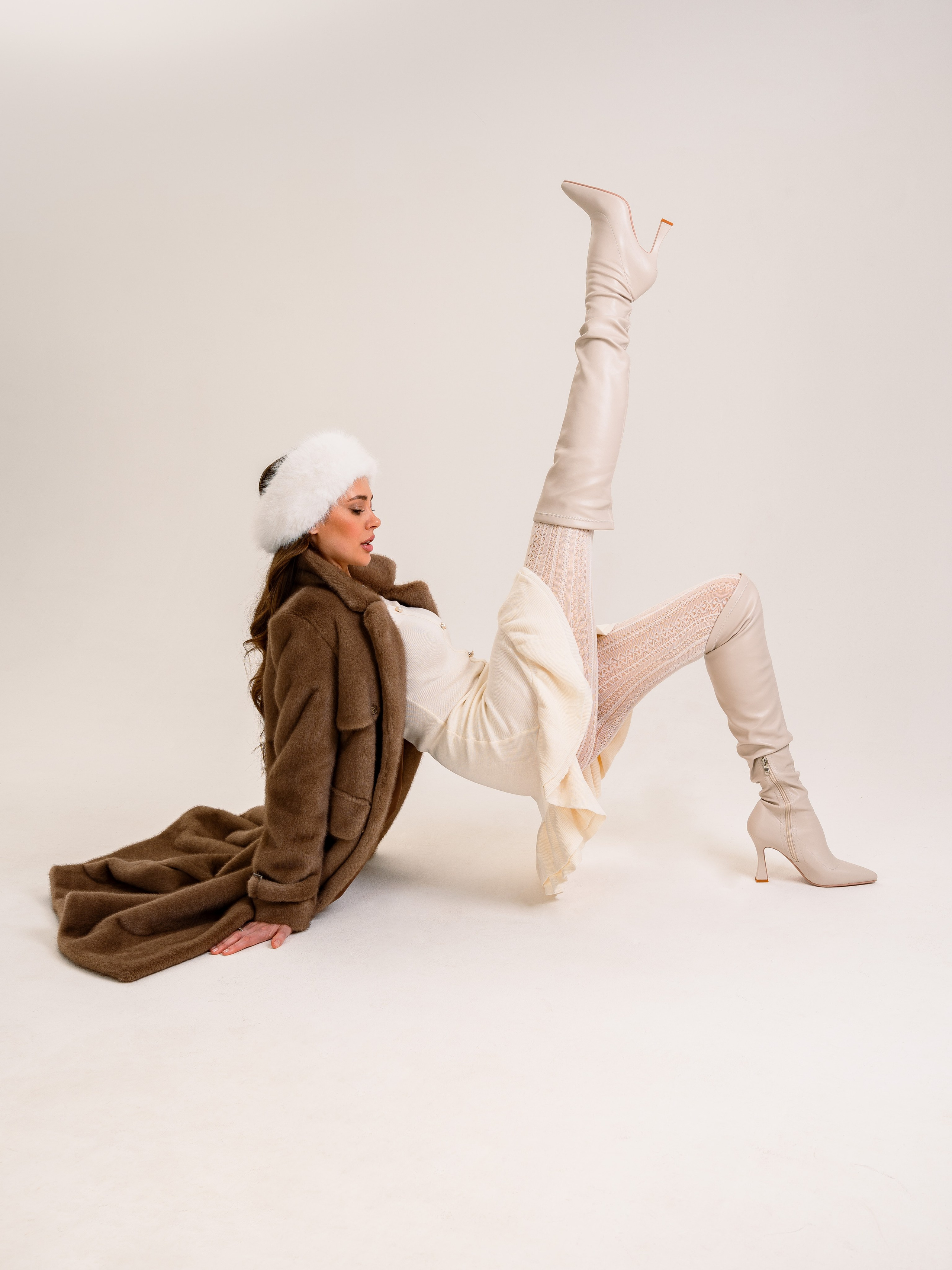 Новогодняя фотосессия бренда шуб. Портретный фотограф Москва Белогорцев Сергей