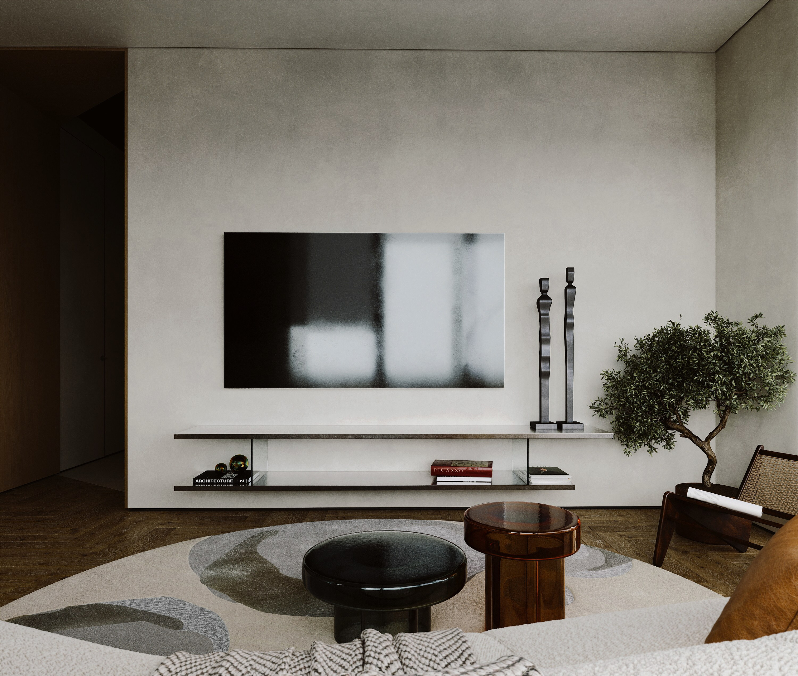 3D визуализация квартиры в клубном доме Шаляпин XV. 3D визуализация дизайна интерьера. 3D interior design visualizer