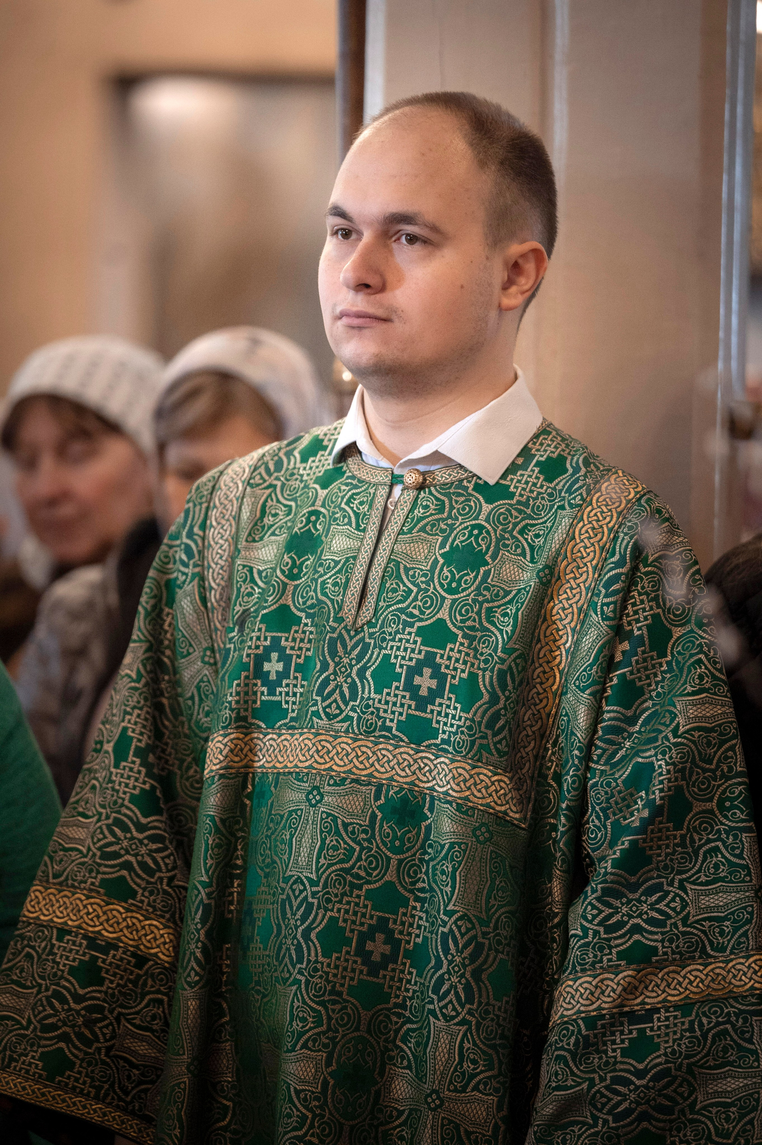 Богородский храм. Вход Господень в Иерусалим. Божественная литургия. Антон и Татьяна Денисенко — В храме