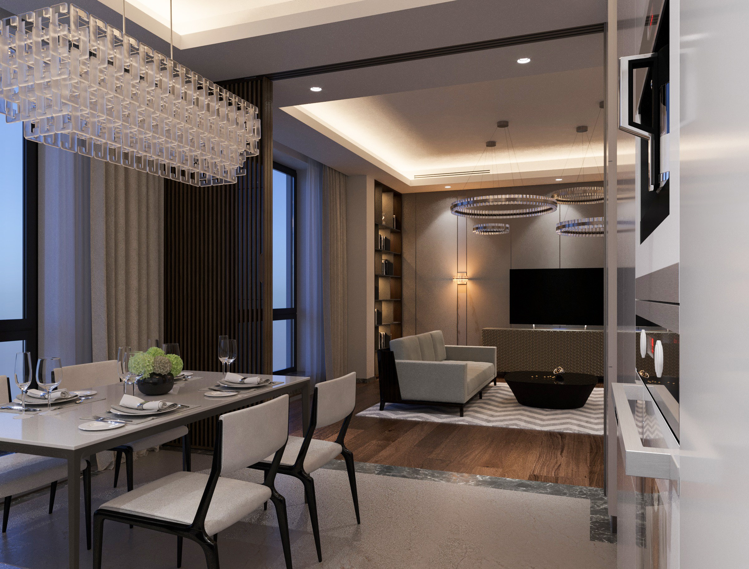 Квартира 138 кв. м. Москва, Ж.К. «Redside». Антон Пичкур — архитектор