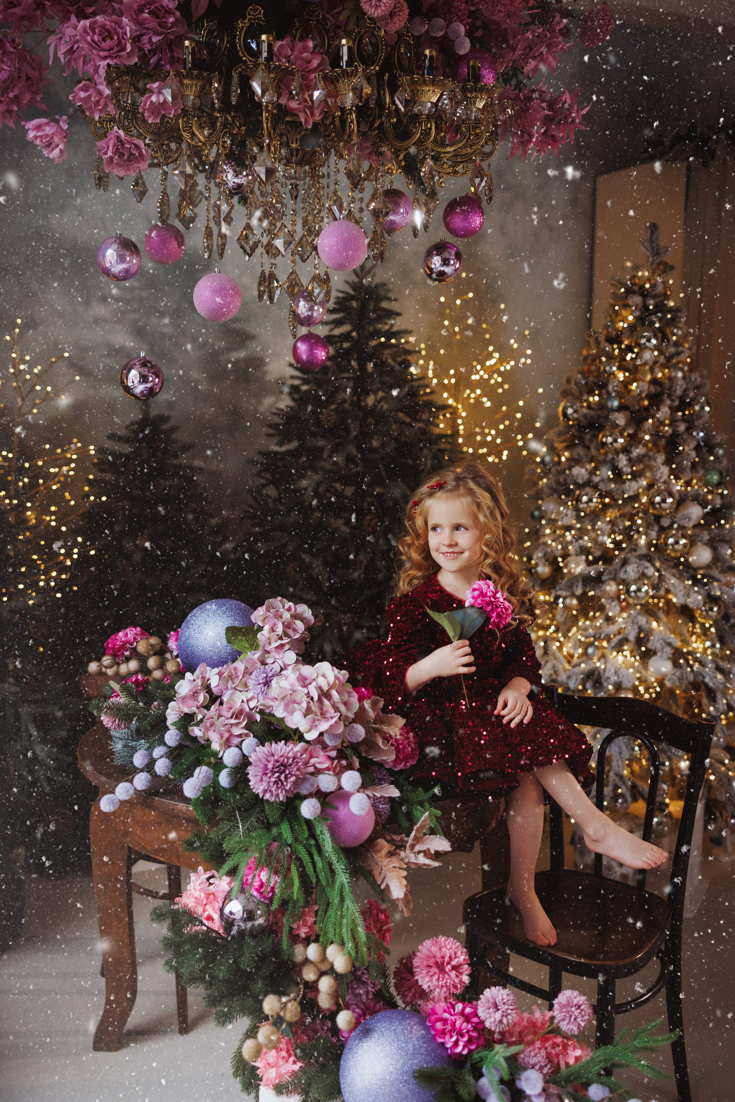 Новогодняя фотосессия в фотостудии «Океан», город Краснодар. Семейный и детский фотограф в Краснодаре Анна Трашкова