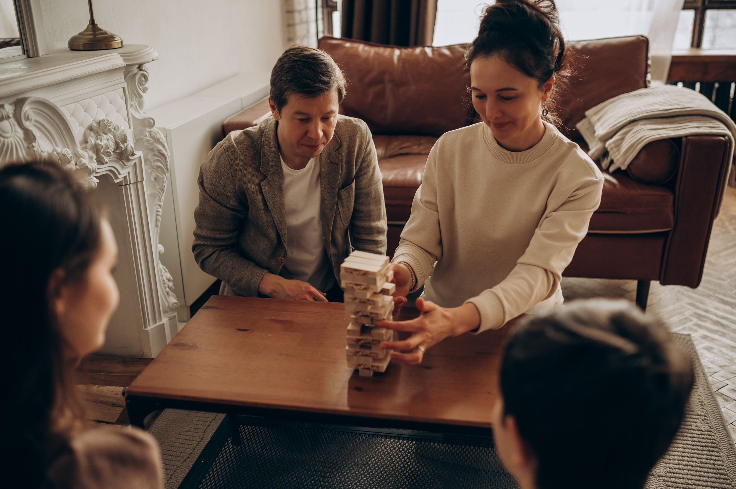 Уютная семейная съёмка в студии. Семейный фотограф в Домодедово и Москве Елена Пичугина