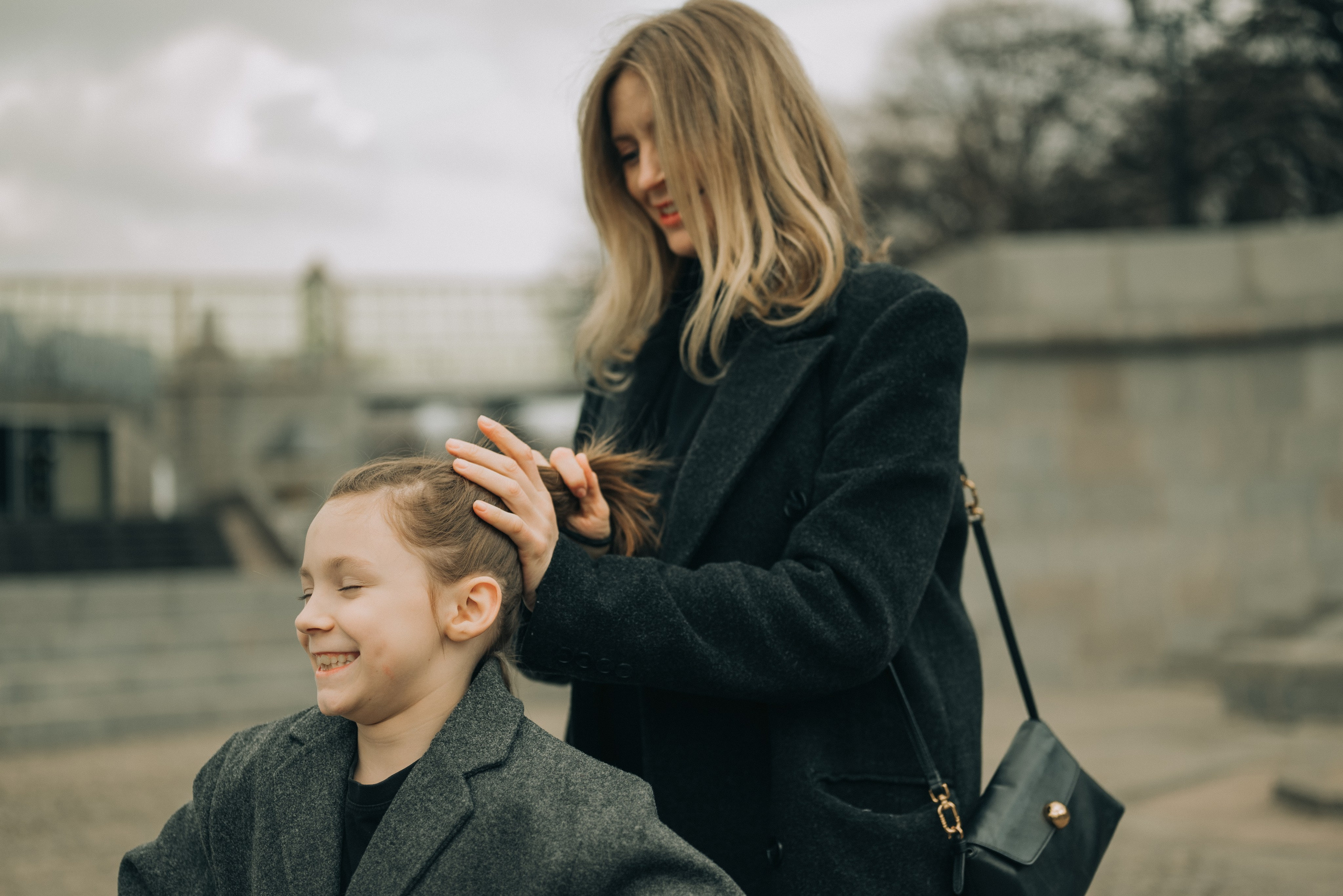 Весенняя прогулка. Аня, Егор, Эми и Миша. Семейный фотограф в Москве Дарья Пузикова
