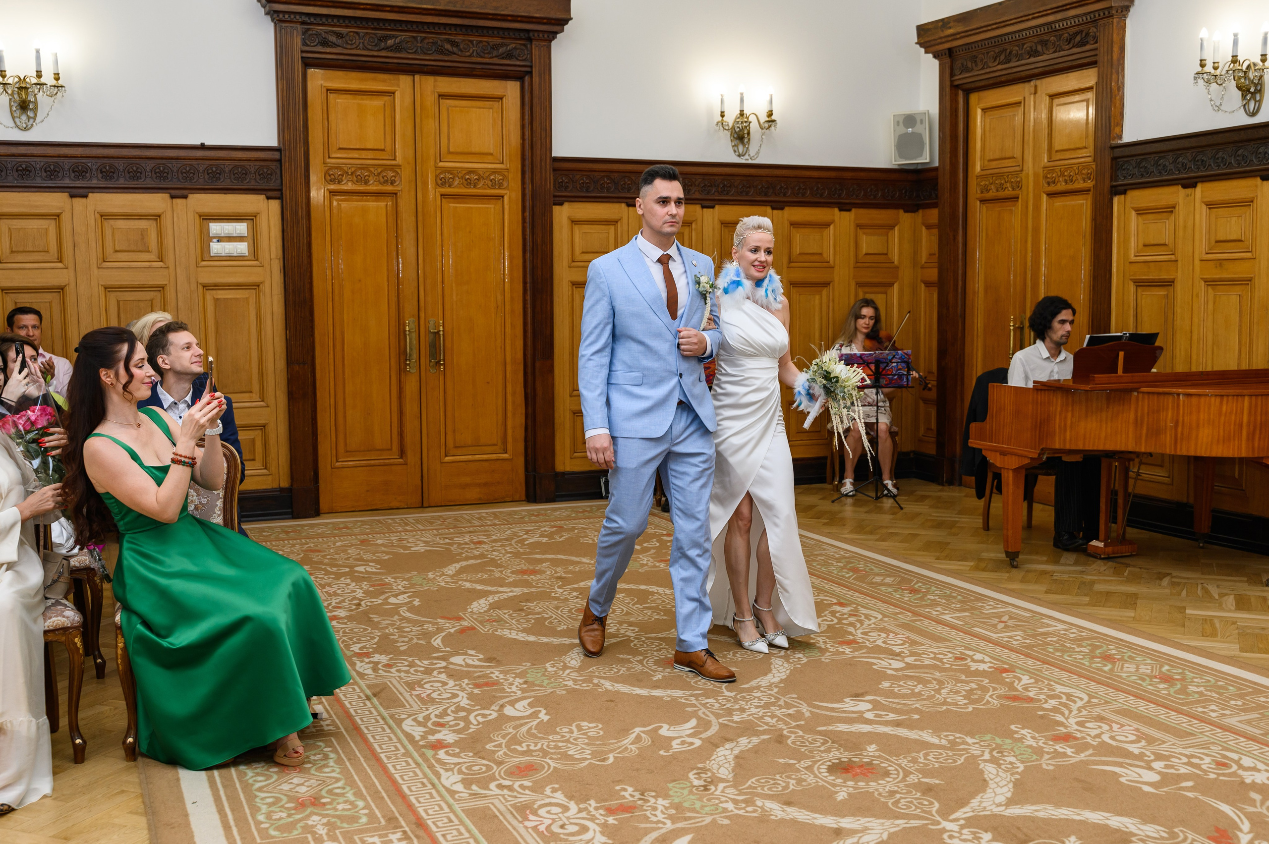 Свадебная фотосессия Дворец бракосочетания № 1. Свадебный фотограф Москва Юрий Кульман