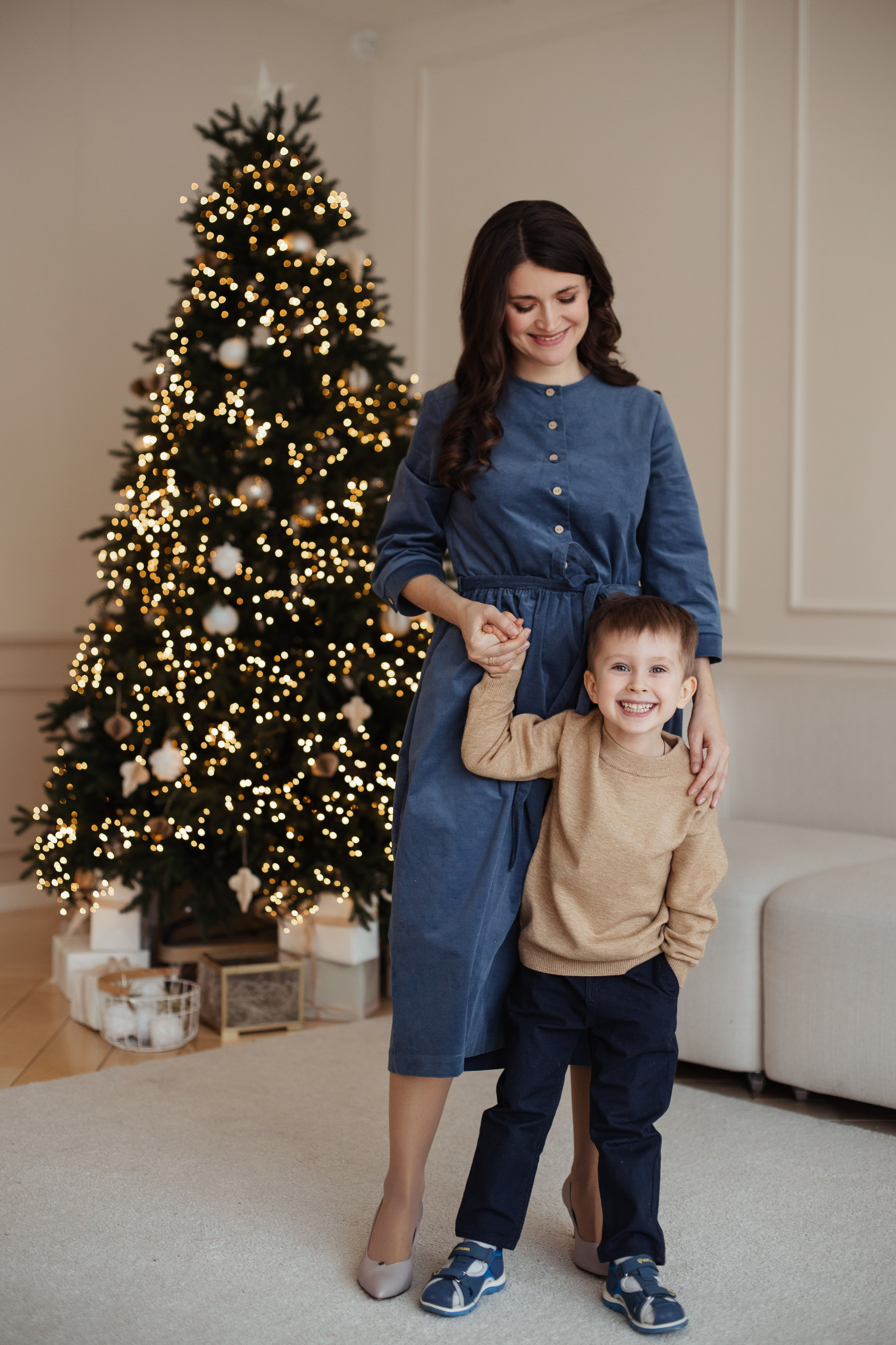 Новогодняя съёмка в студии. Фотограф Анна Лазарева