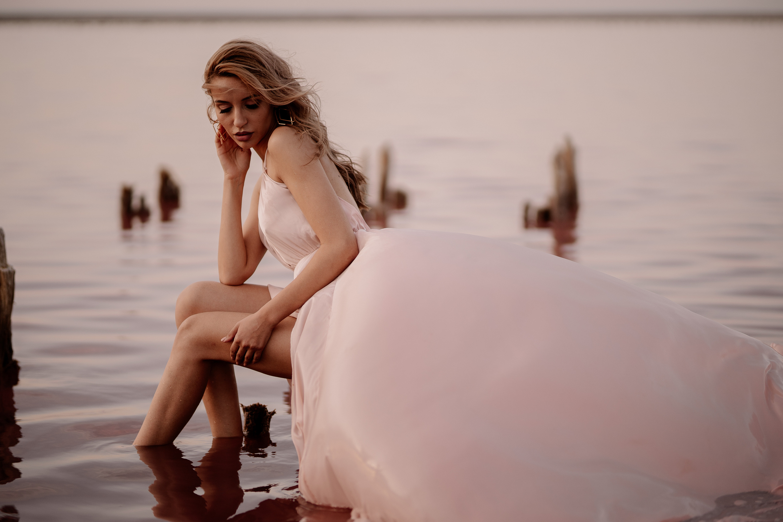 Розовое озеро. Искренний фотограф