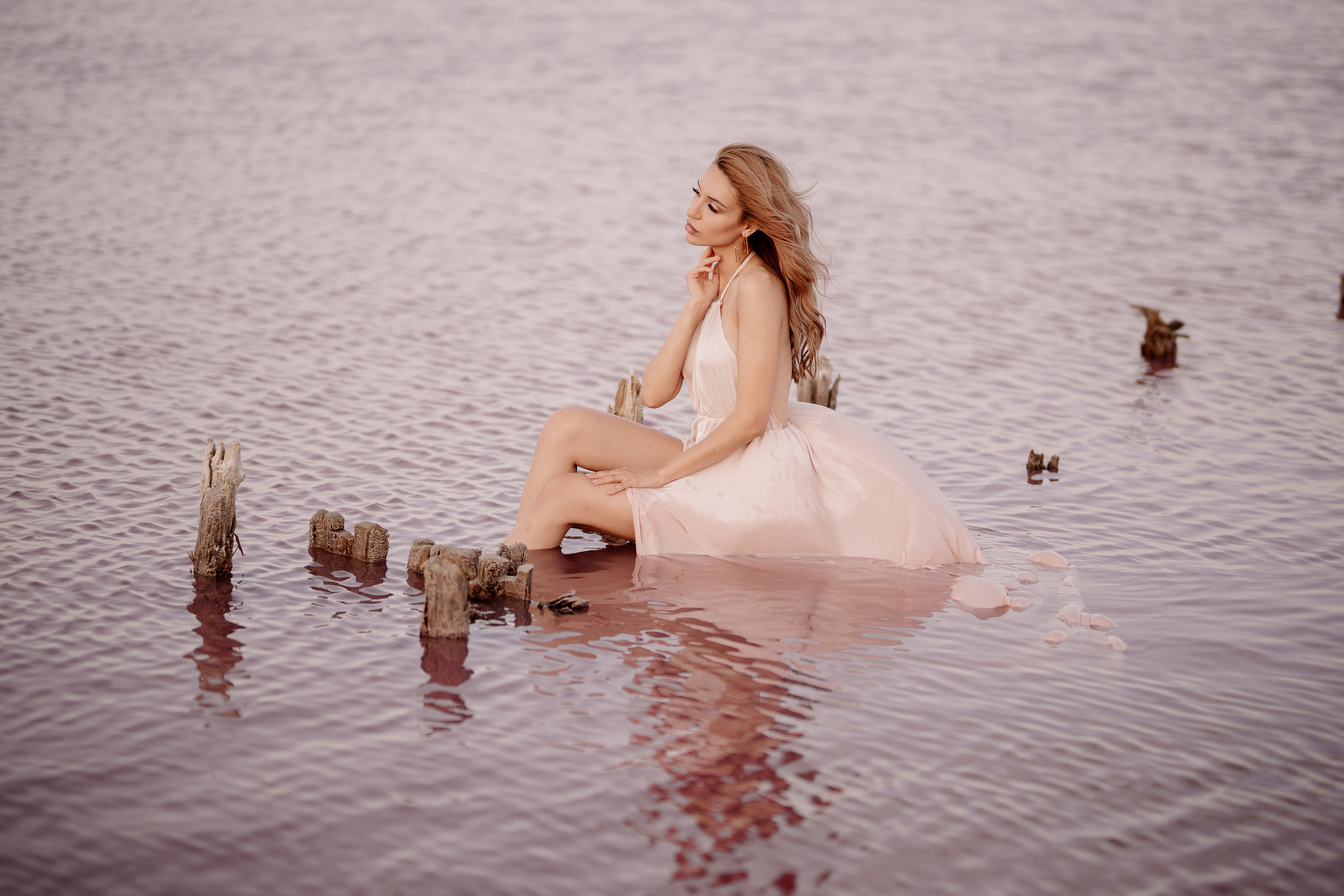 Розовое озеро. Искренний фотограф