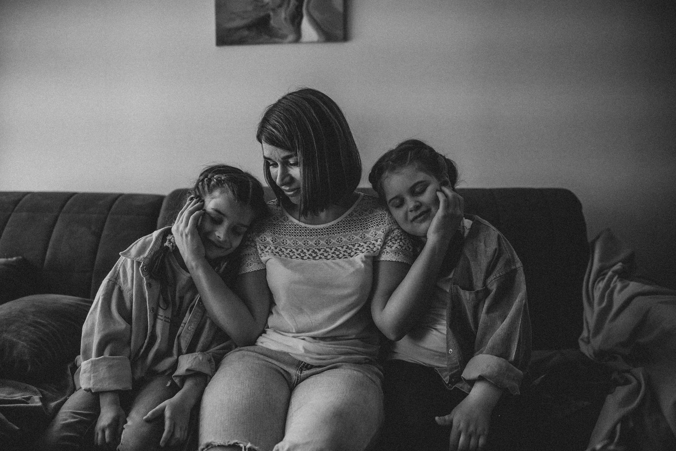 Таня, Вика и Алиса и кот Марс. Искренний фотограф