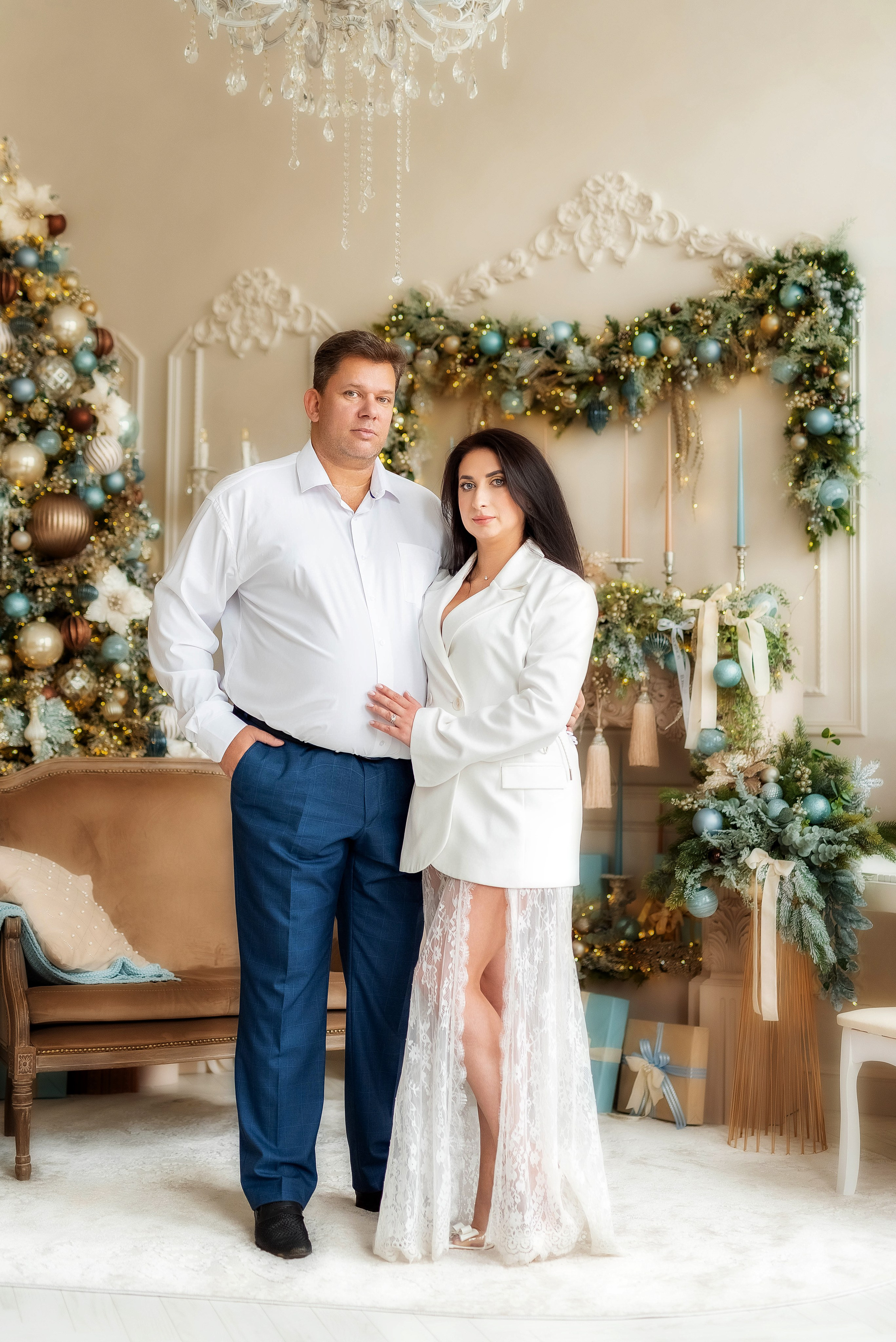 Новогодняя семейная фотосессия. Семейный, детский фотограф в Воронеже Анна Никитина