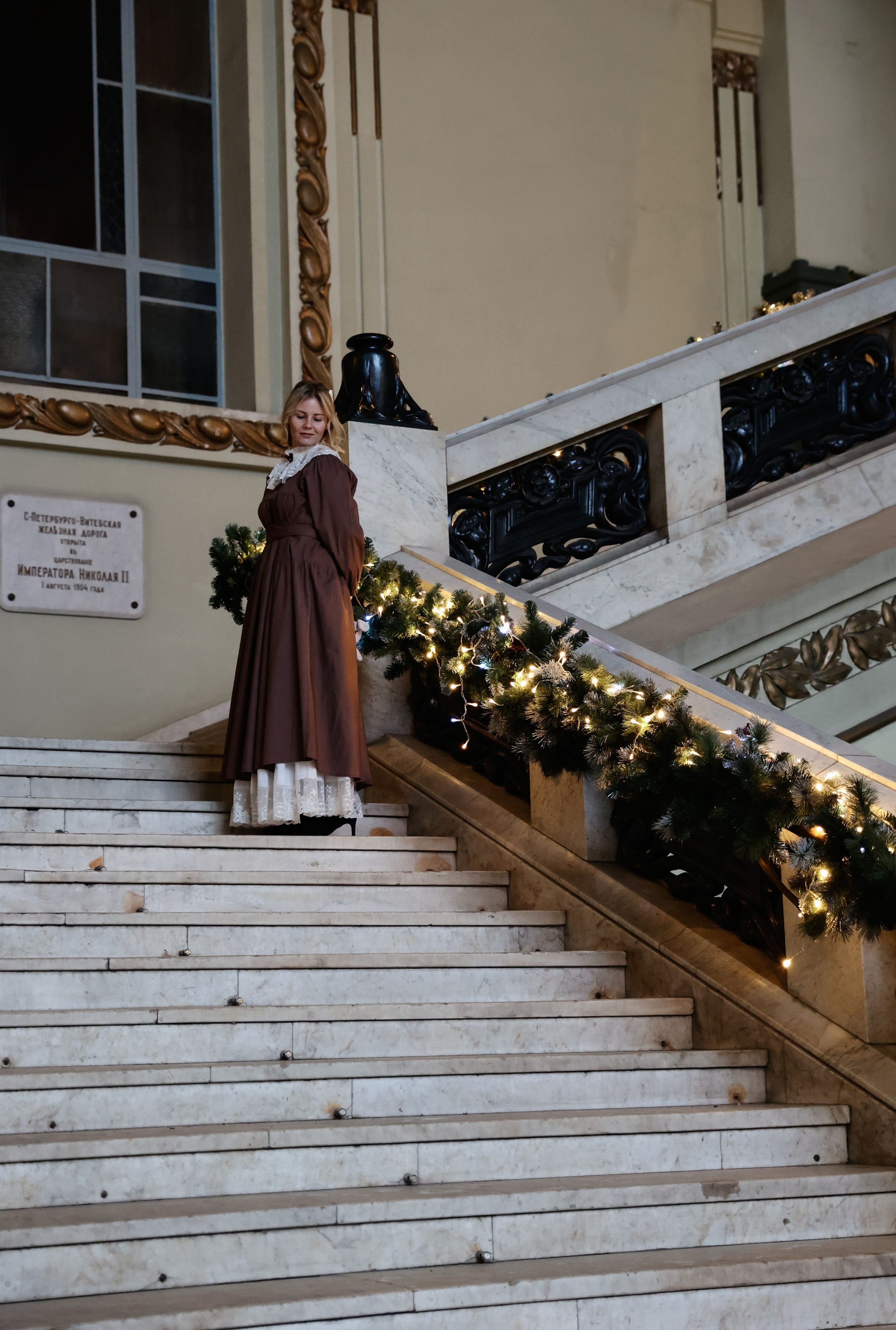 Ретро съемка на Витебском вокзале. Фотограф — Татьяна Кириллова, г. Санкт-Петербург