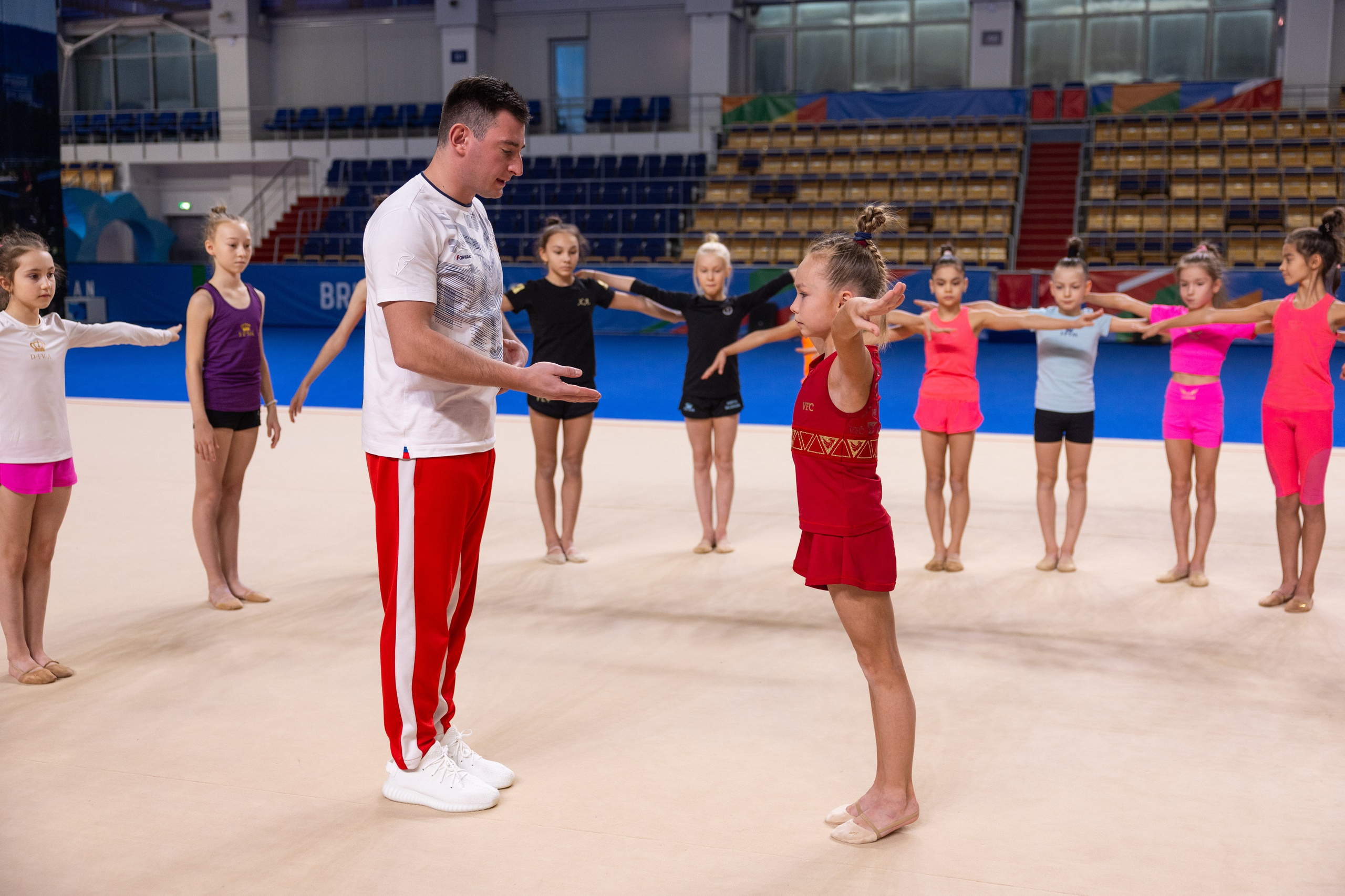 Мастер класс хореографа сборной России по художественной гимнастике Кирилла Баркана. Спортивный репортажный фотограф Казань Нафис Сиразетдинов