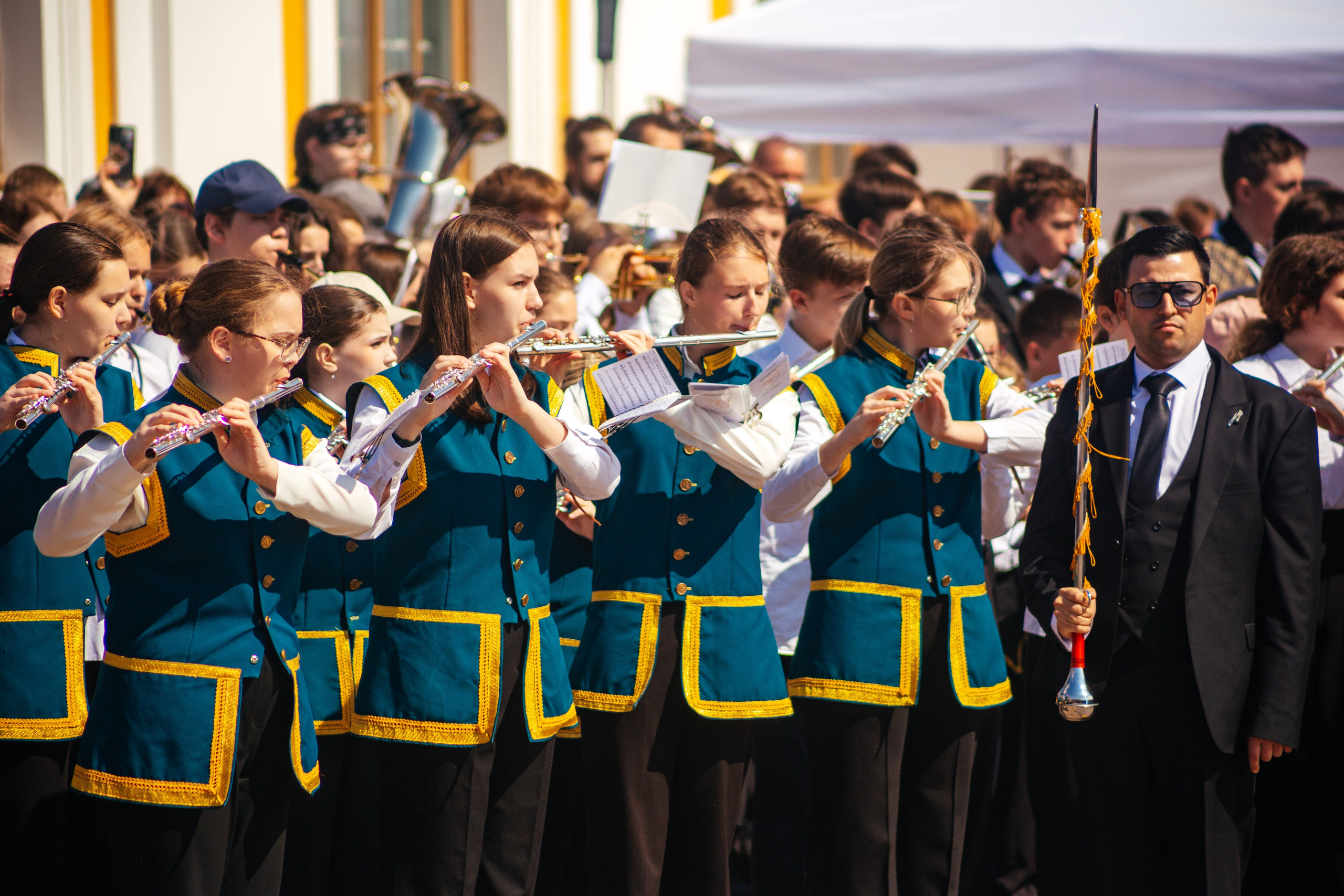 Парад детских духовых оркестров. Семейный фотограф Любовь Саркеева