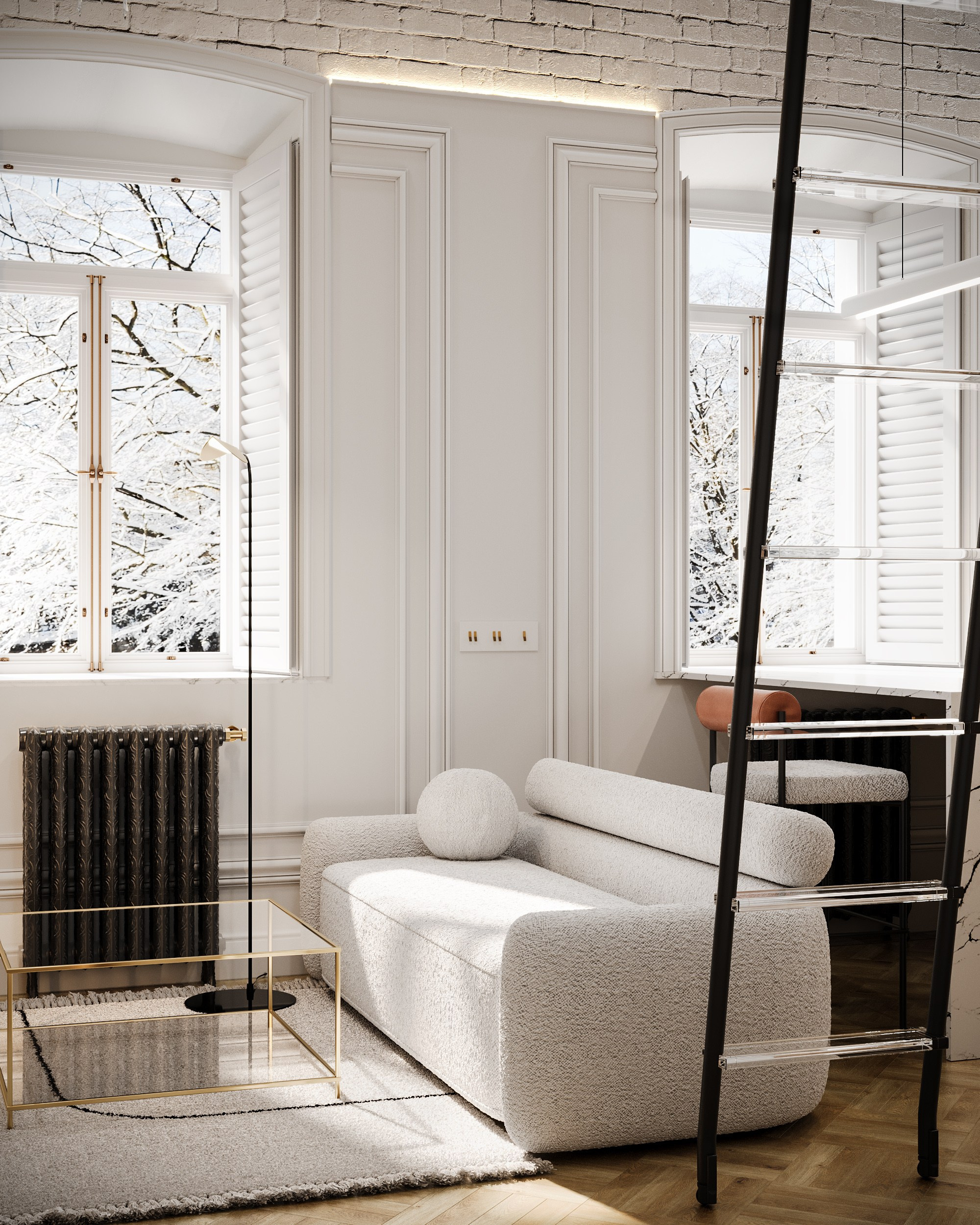 2-х этажная квартира. Студия 3D визуализации