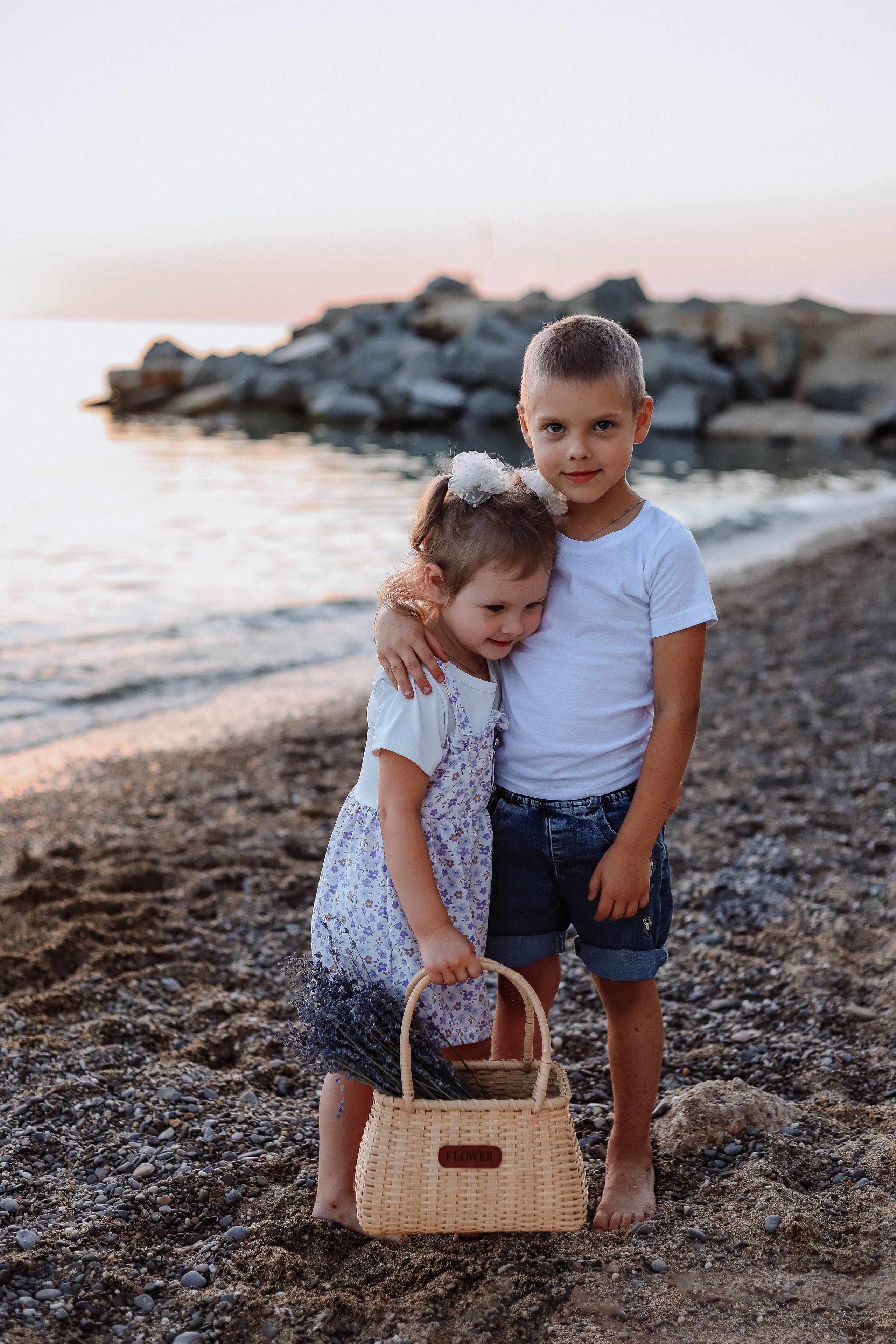 Ника и Тёма фотосессия на море. Женский/Детский фотограф в Симферополе Вероника Слепогина