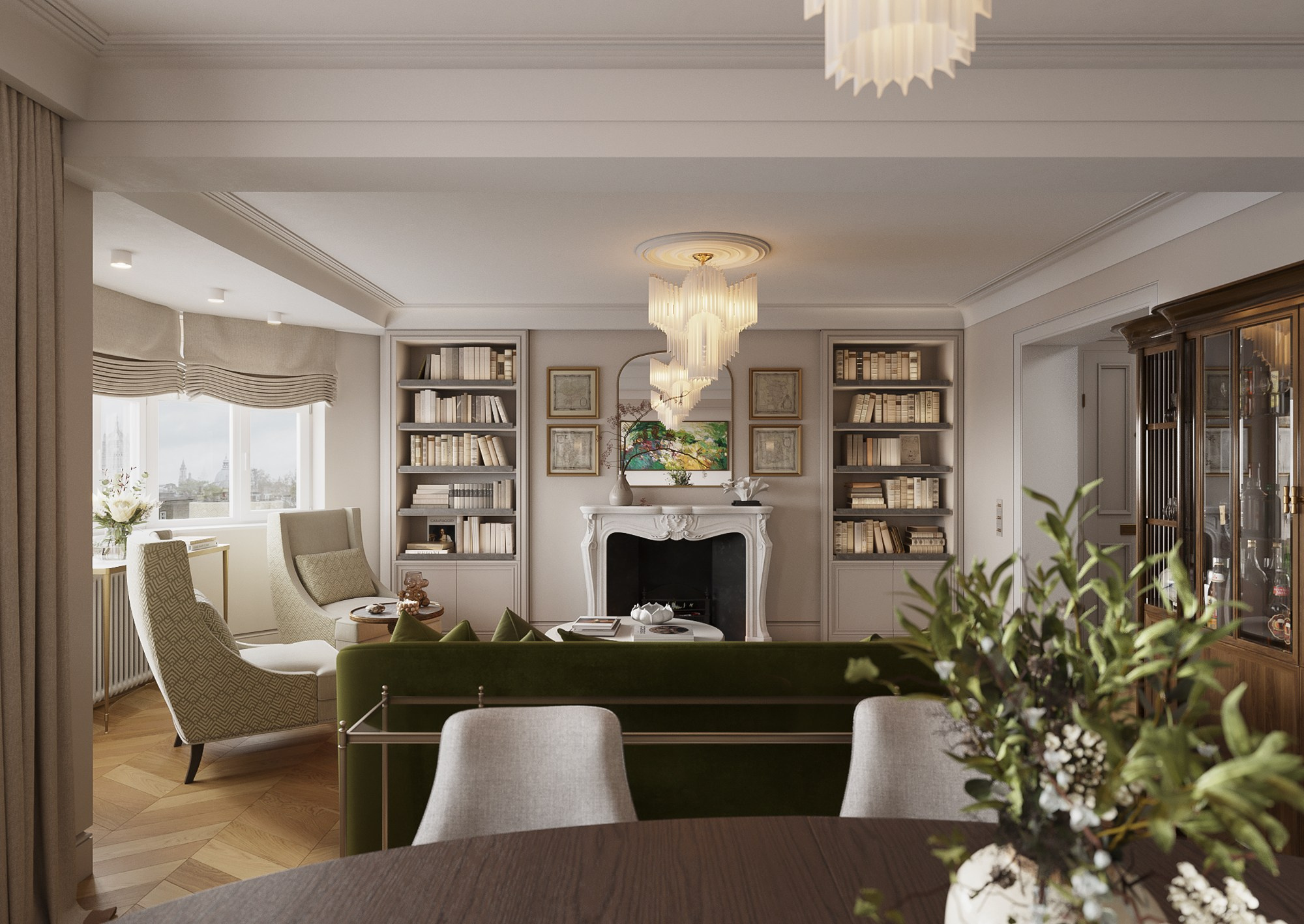 Визуализация квартиры в Лондоне. 3D визуализатор интерьеров Ксения Жарко