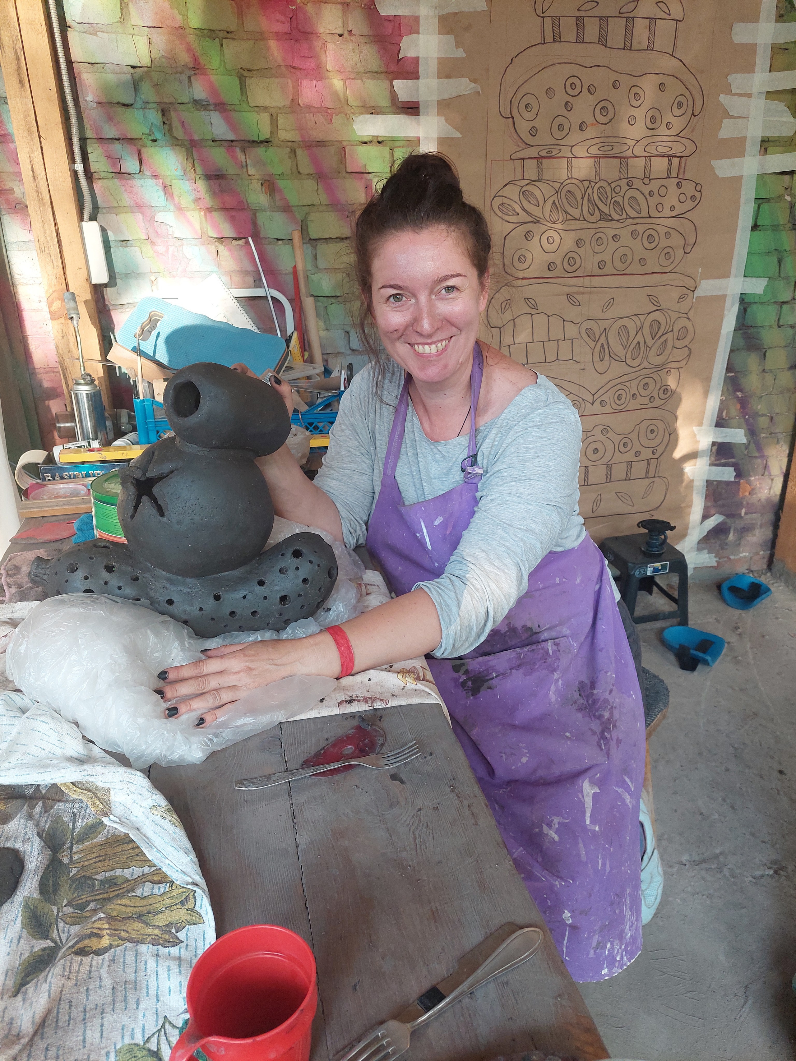 Гуслица 2022. Курс Татьяны Пунанс «Make Your Fire». Керамика с историей. Елена Рогалёва