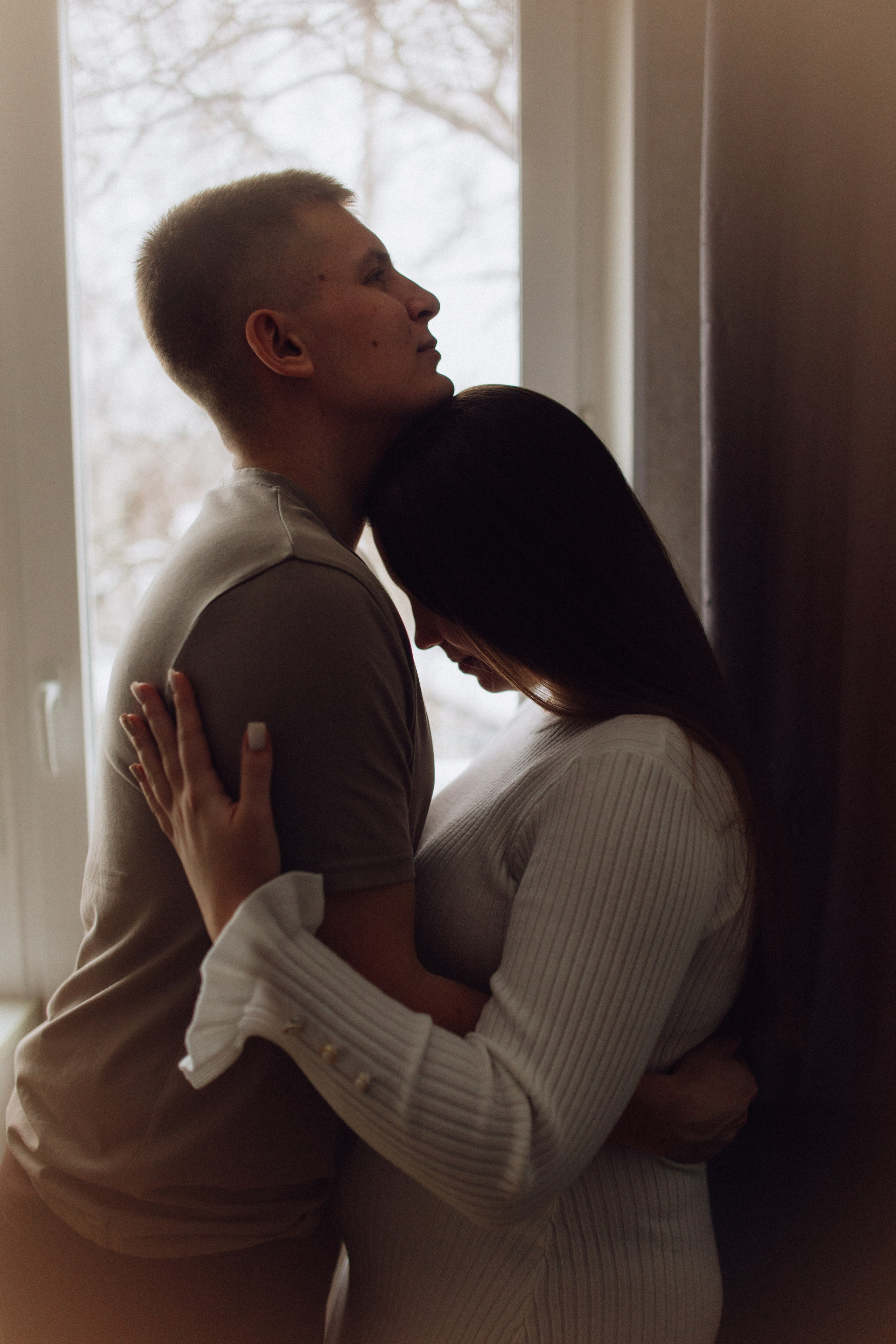 Беременная домашняя съемка Вика и Влад. Семейный фотограф в Москве и Люберцах Юлия Гуськова