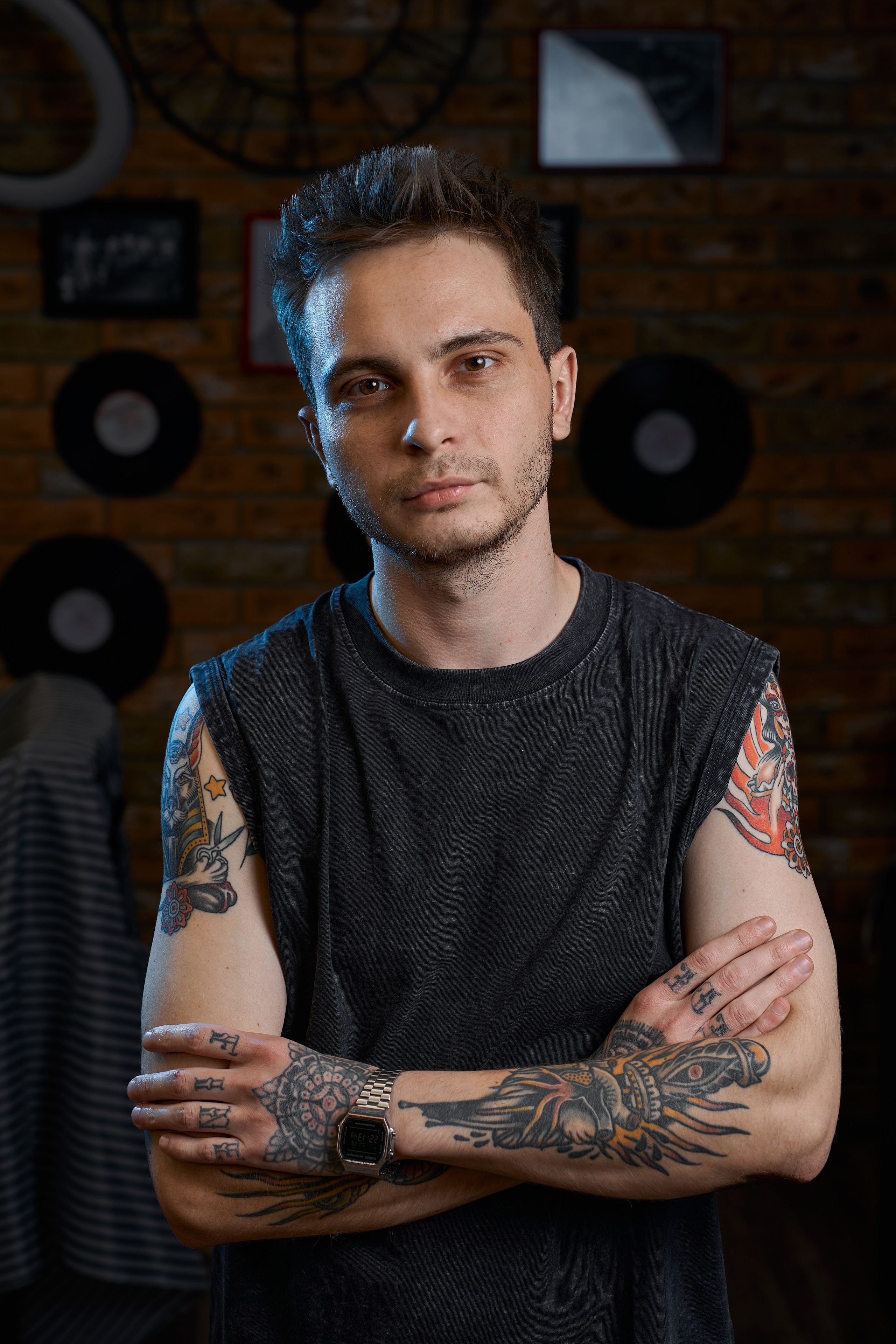 Фотосессия в Воронеже Барбершоп Бостон. Шеф-Барбер Роман. Профессиональный фотограф в Воронеже Владислав Крылов