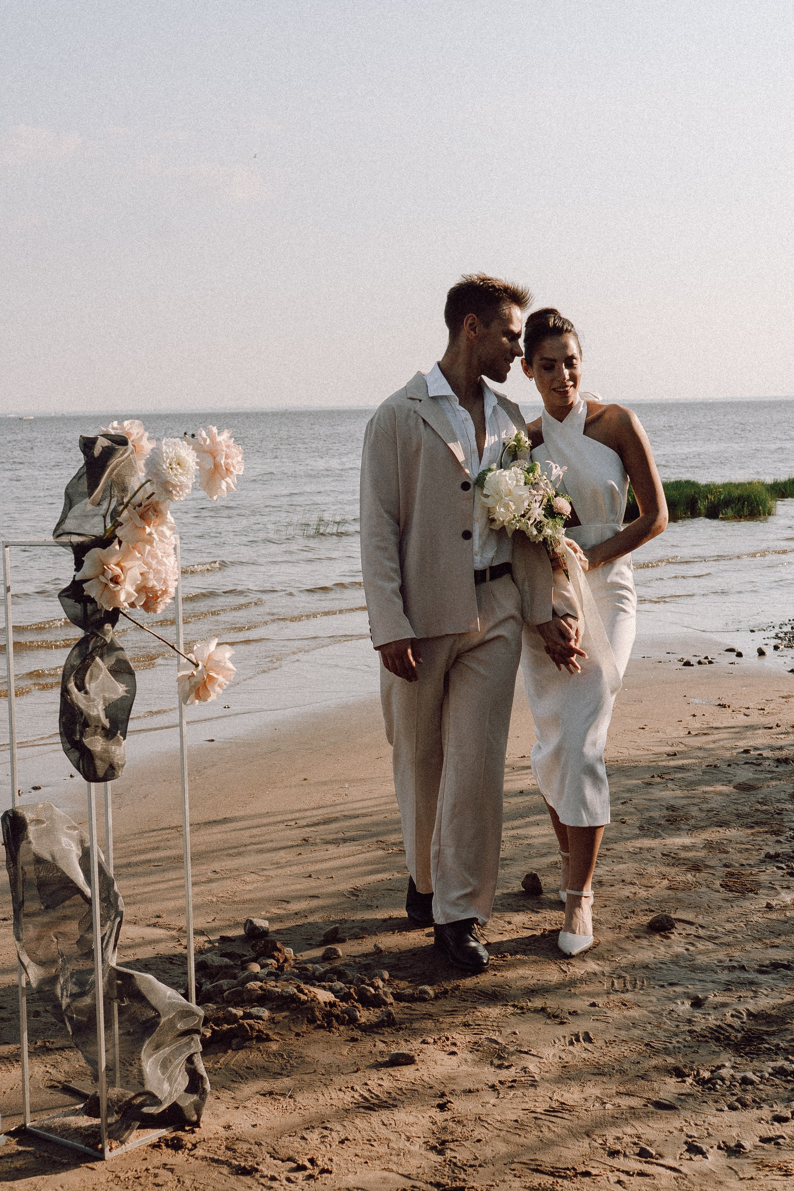 СВАДЕБНАЯ ФОТОСЕССИЯ ВЫЕЗДНОЙ ЦЕРЕМОНИИ (ФИНСКИЙ ЗАЛИВ). Профессиональный фотограф, Санкт-Петербург — Виктория Богомолова