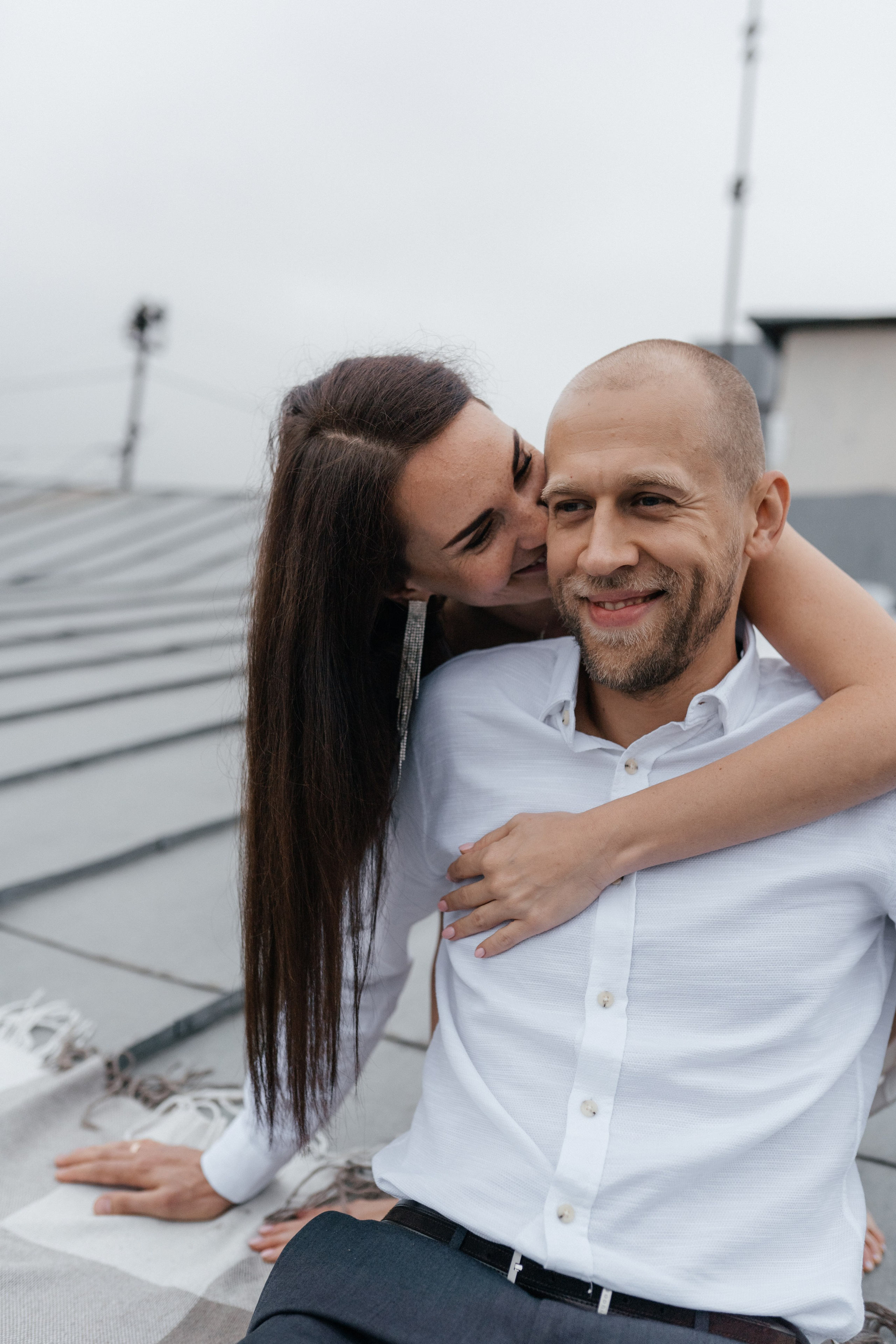 Свадебная прогулка «На крыше». Семейный и свадебный фотограф в Москве Виктория Махова