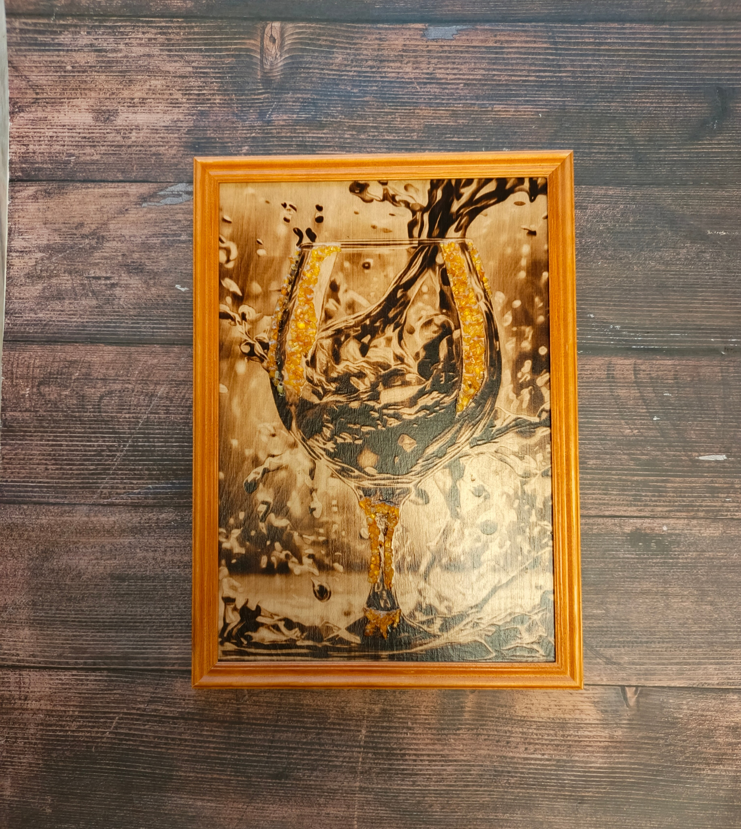 КАРТИНЫ С ЯНТАРЁМ. Выжигания картин и портретов по фото