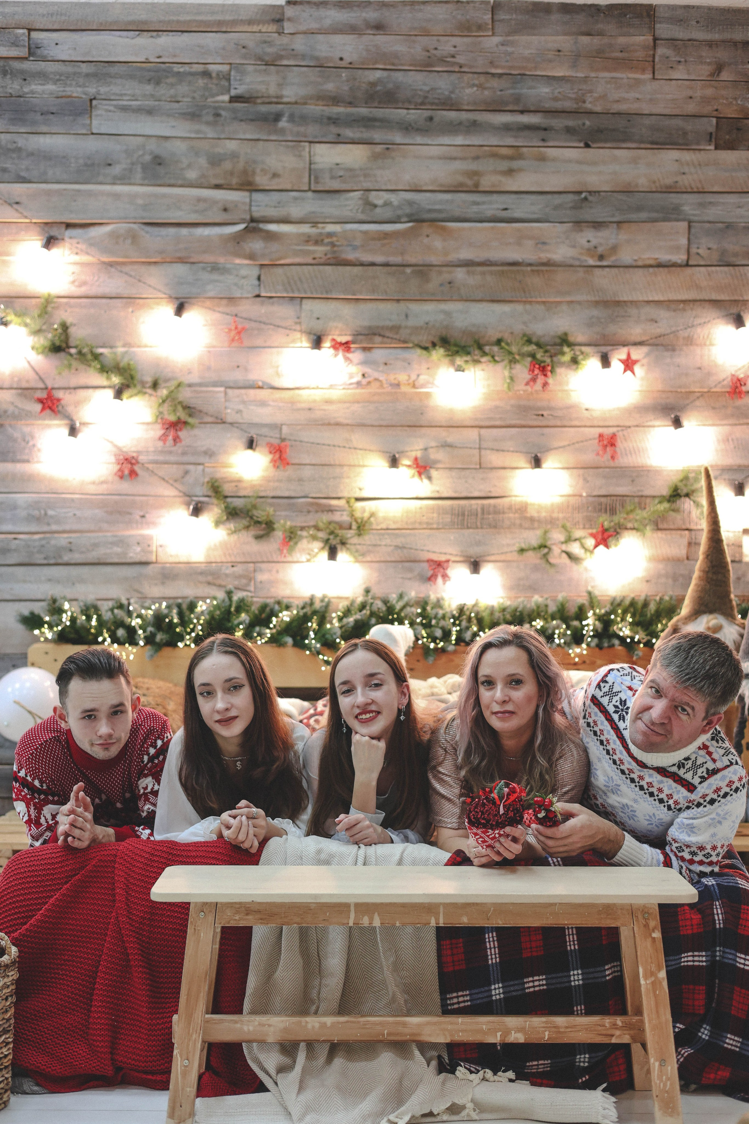 Новогодняя история «Ирина и ее семья». Фотограф в Москве Анастасия Калинина