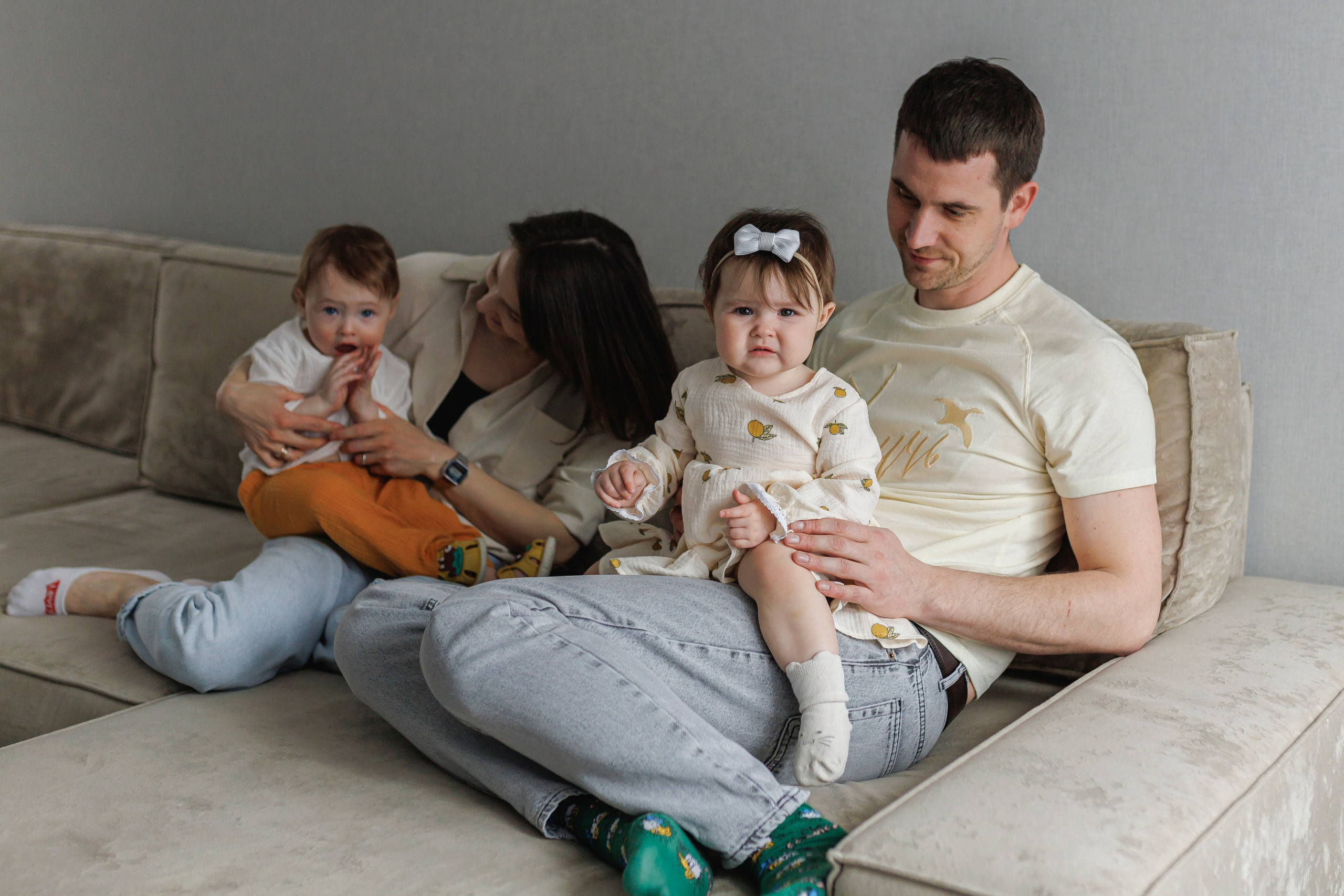 Домашняя семейная фотосессия. Семейный и детский фотограф в Рязани Васюгова Мария