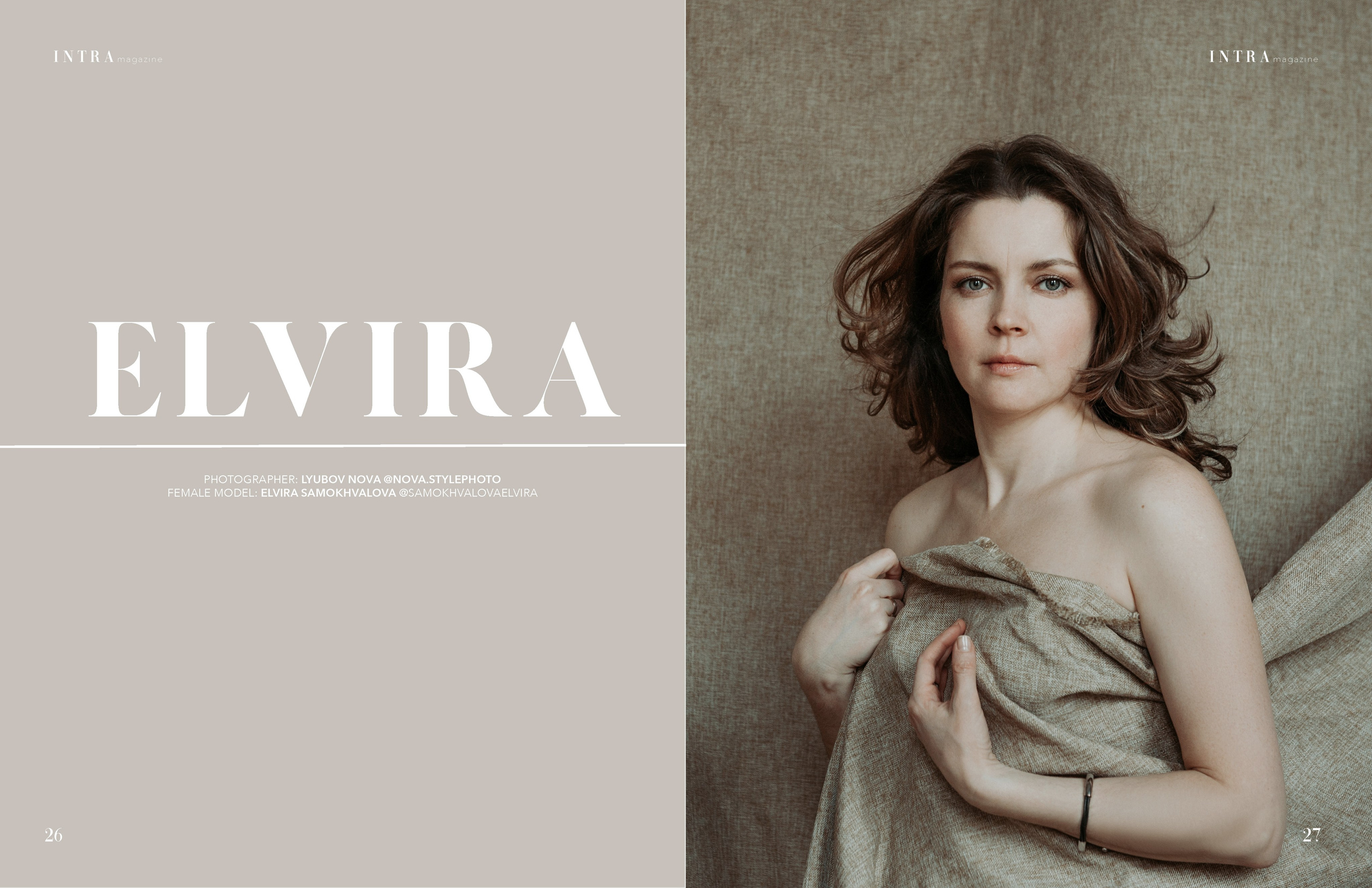 Публикация в иностранных журналах INTRAmagazine и MOB. Портретный и лайфстайл фотограф в Санкт-Петербурге